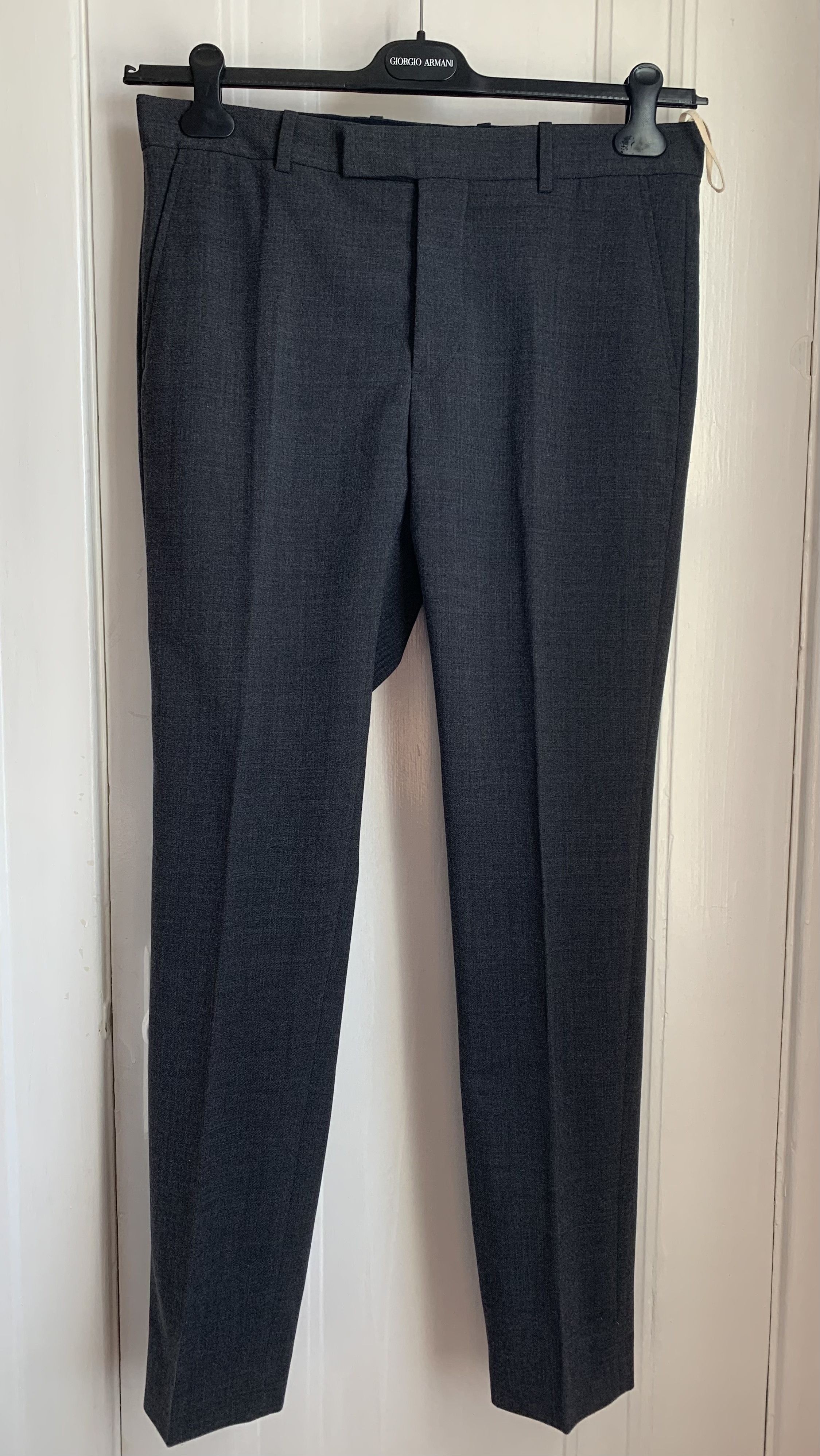 Marni WORN X 4, grey slim-fitting trousers, IT50, made in Italy Size 40R - 1 Thumbnail