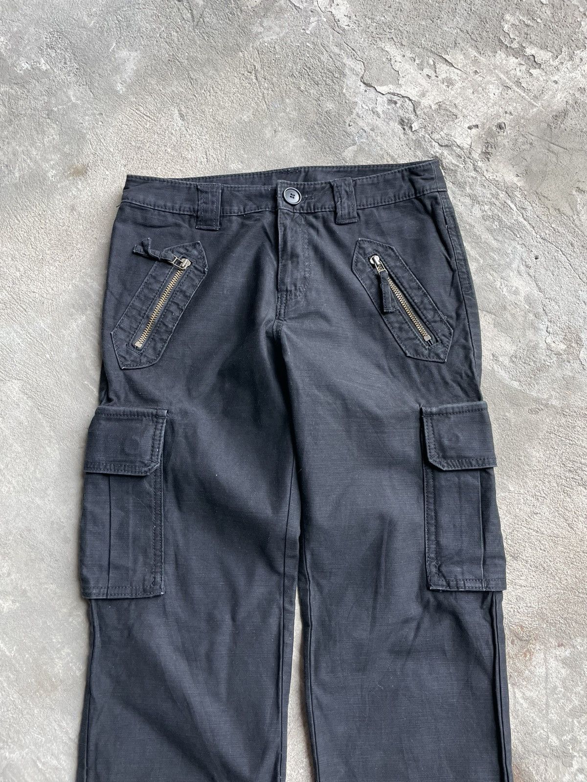 Japanese Brand VINTAGE JAPANESE DENIM CARGO PANTS MICHEL KLEIN Y2K Size US 29 - 3 Thumbnail