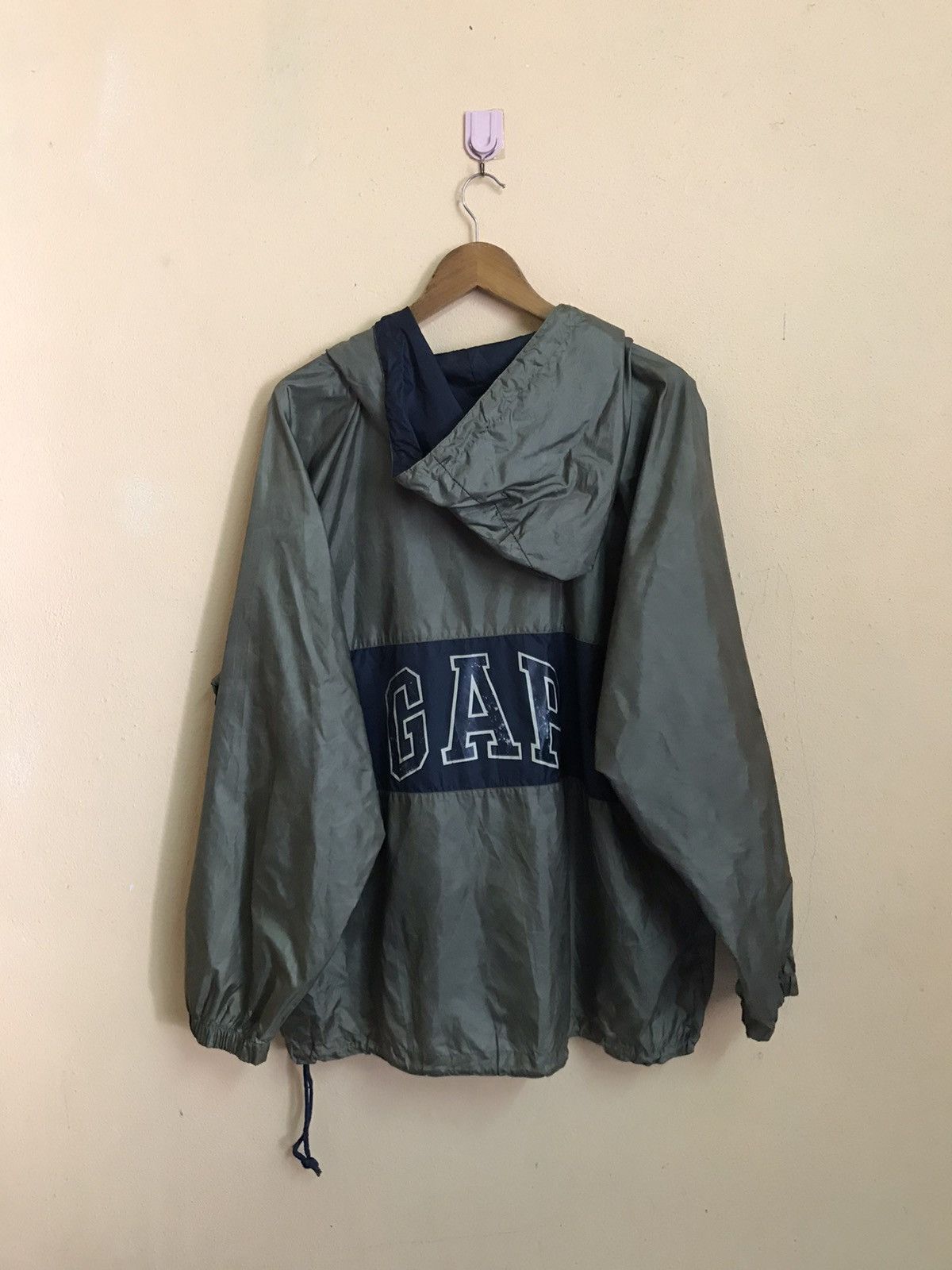 Gap Y2K GAP DOPE SPELLOUT HOODIE WINDBREAKER JACKET Size US L / EU 52-54 / 3 - 3 Thumbnail