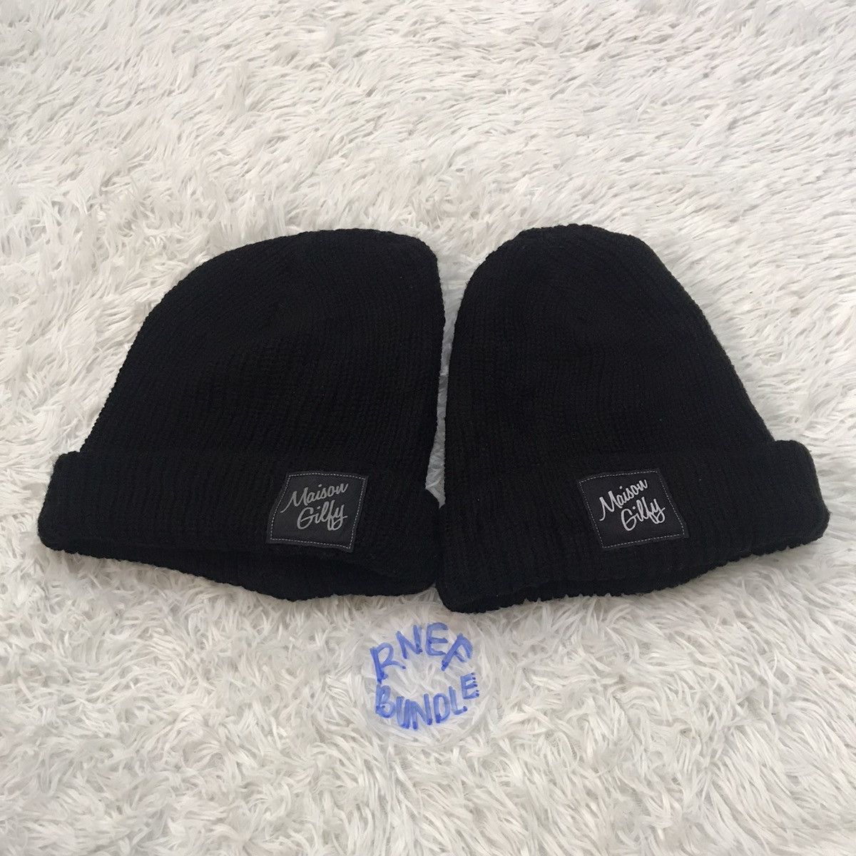 Japanese Brand 2 Pieces Japanese Maison Gilfy Beanie / Snow Hat / Snow Cap Size ONE SIZE - 1 Thumbnail