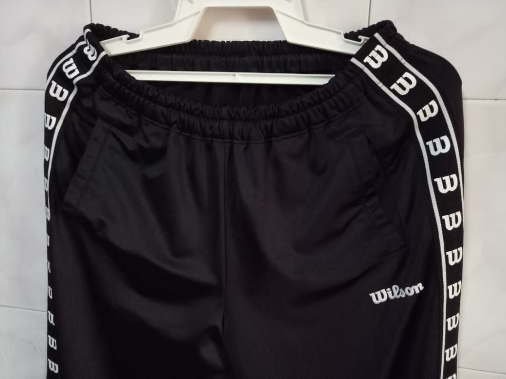 Wilson WILSON sweatpants sports tennis side tape streetwear pants Size US 36 / EU 52 - 4 Thumbnail