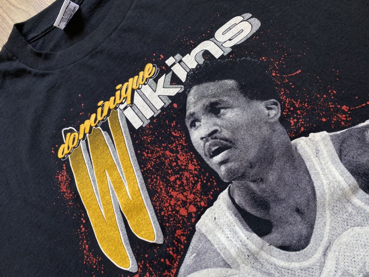 Starter Vintage Dominique Wilkins Atlanta Hawks TShirt Lakers Bryant Size US XL / EU 56 / 4 - 4 Thumbnail