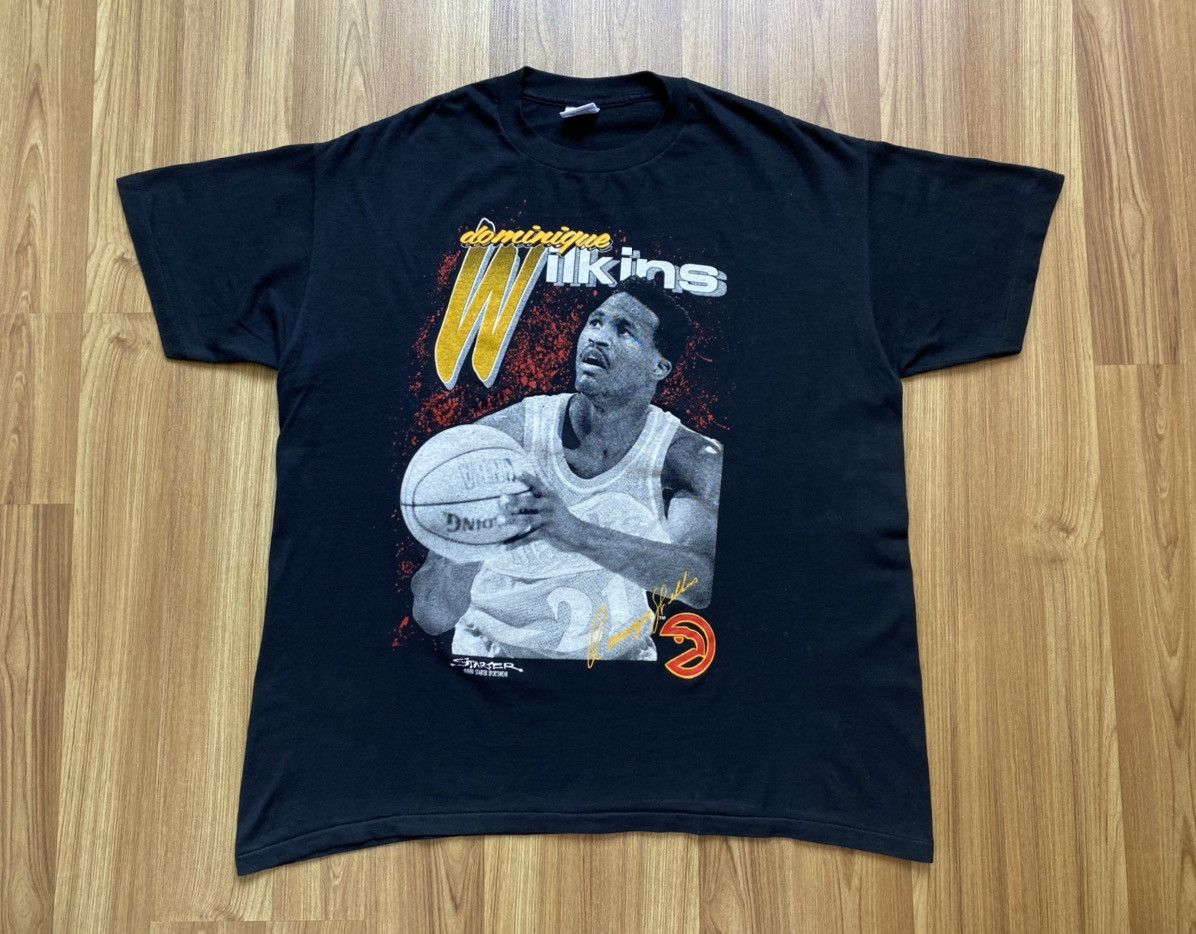 Starter Vintage Dominique Wilkins Atlanta Hawks TShirt Lakers Bryant Size US XL / EU 56 / 4 - 1 Thumbnail