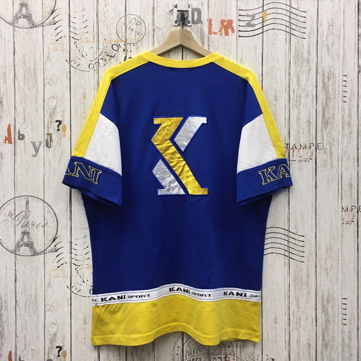 Karl Kani Rare Karl Kani Sport All Logo&Spellout Embroidery Vneck Tee Size US XL / EU 56 / 4 - 2 Thumbnail