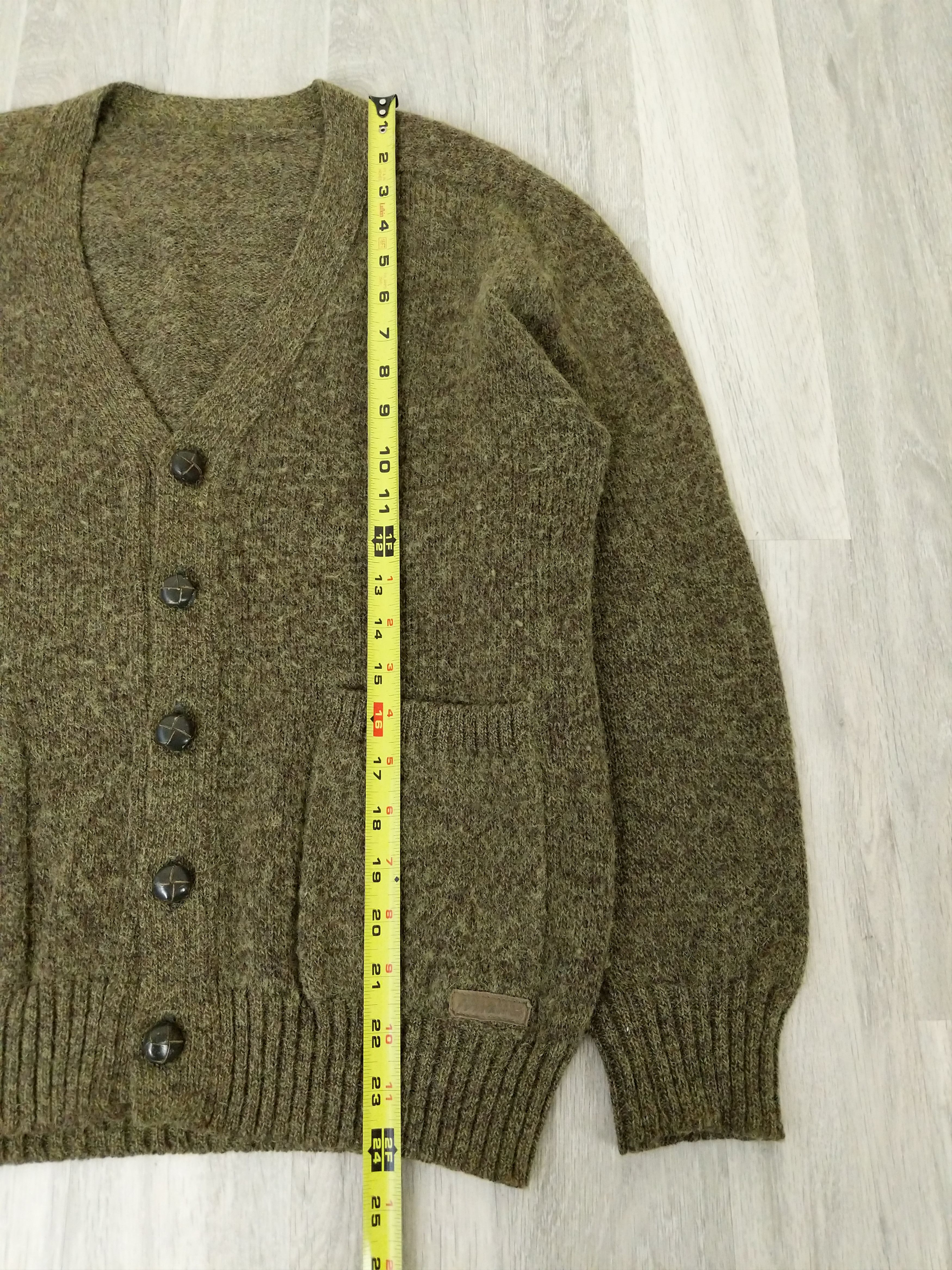 Vintage Vintage Rare Kurt Cobain Mohair Sweater 60s/70s Olive Green Size US M / EU 48-50 / 2 - 12 Thumbnail