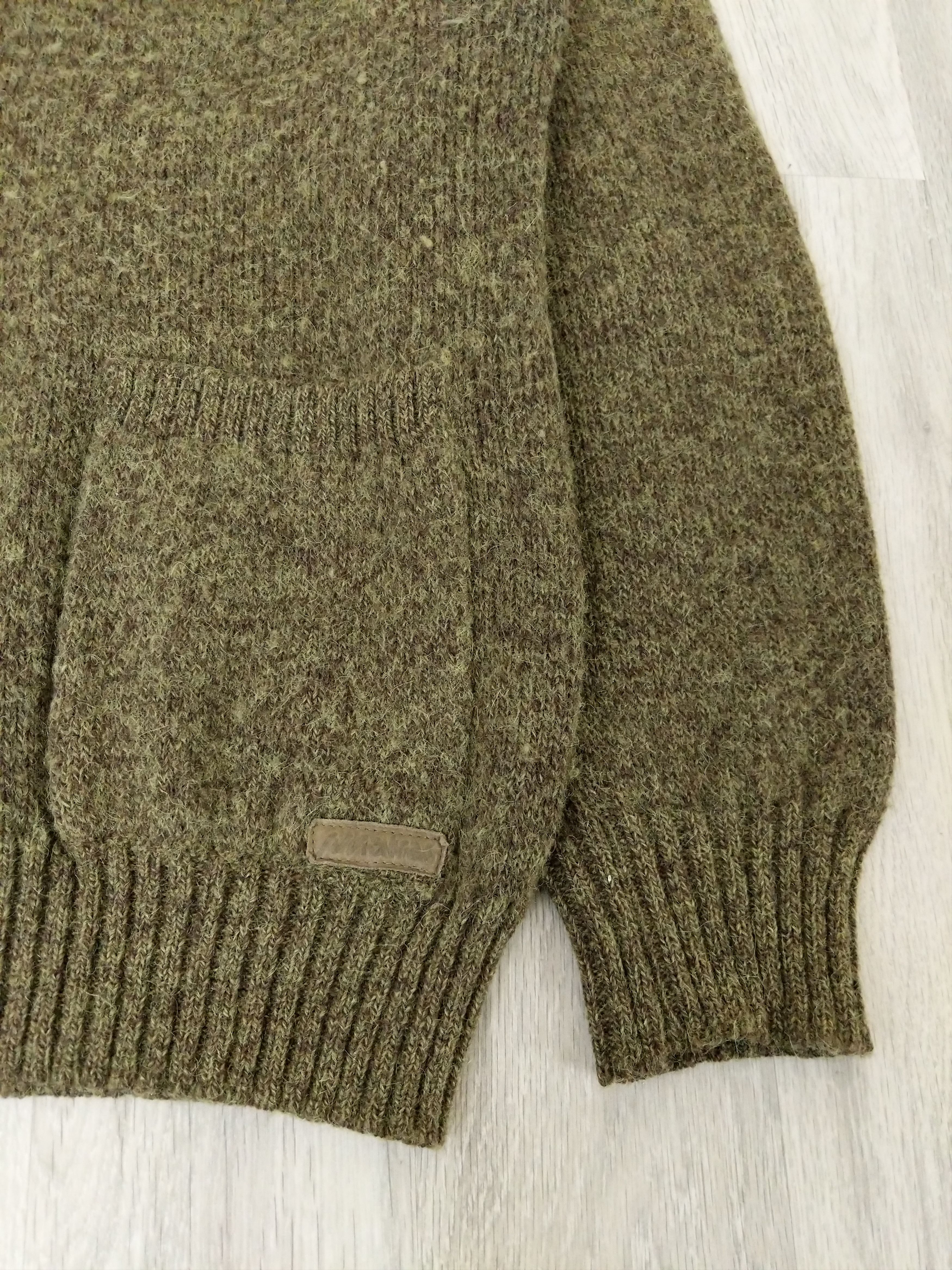 Vintage Vintage Rare Kurt Cobain Mohair Sweater 60s/70s Olive Green Size US M / EU 48-50 / 2 - 4 Thumbnail