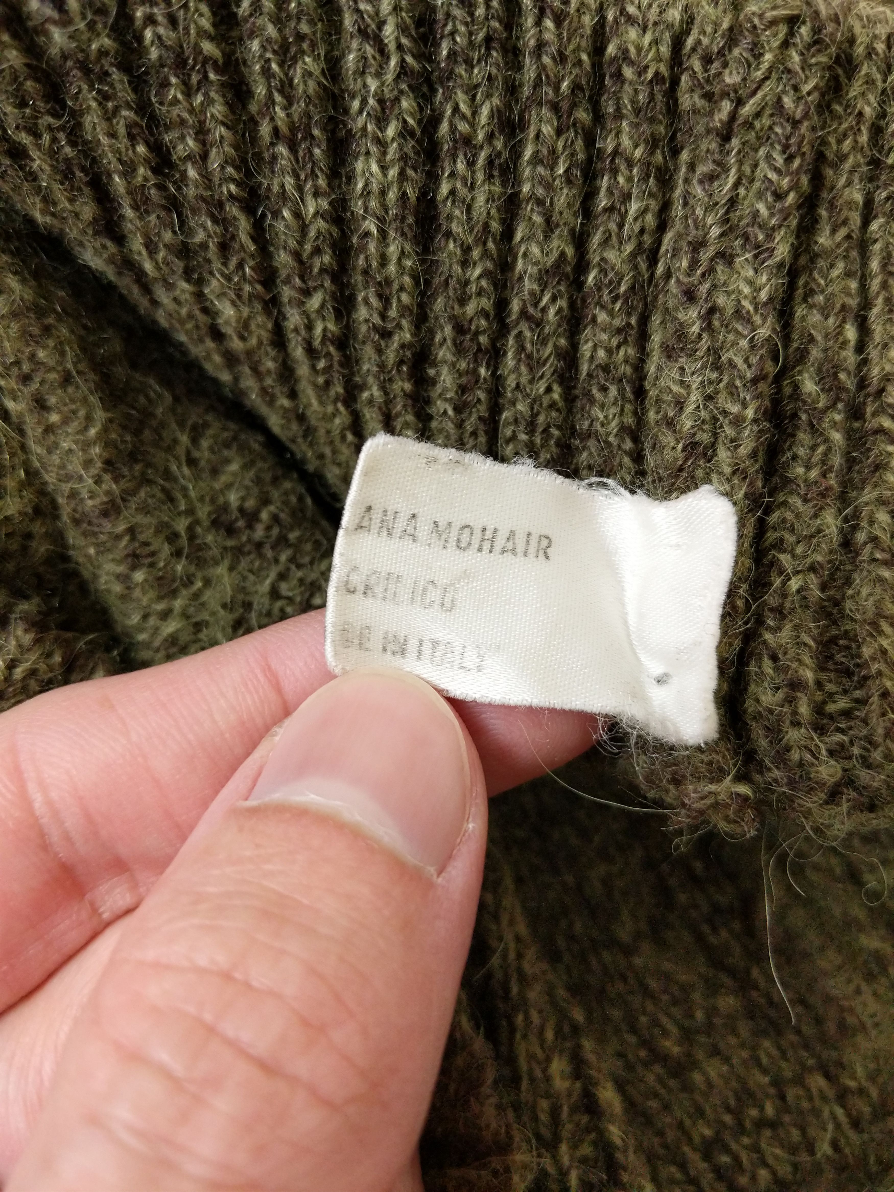 Vintage Vintage Rare Kurt Cobain Mohair Sweater 60s/70s Olive Green Size US M / EU 48-50 / 2 - 7 Thumbnail
