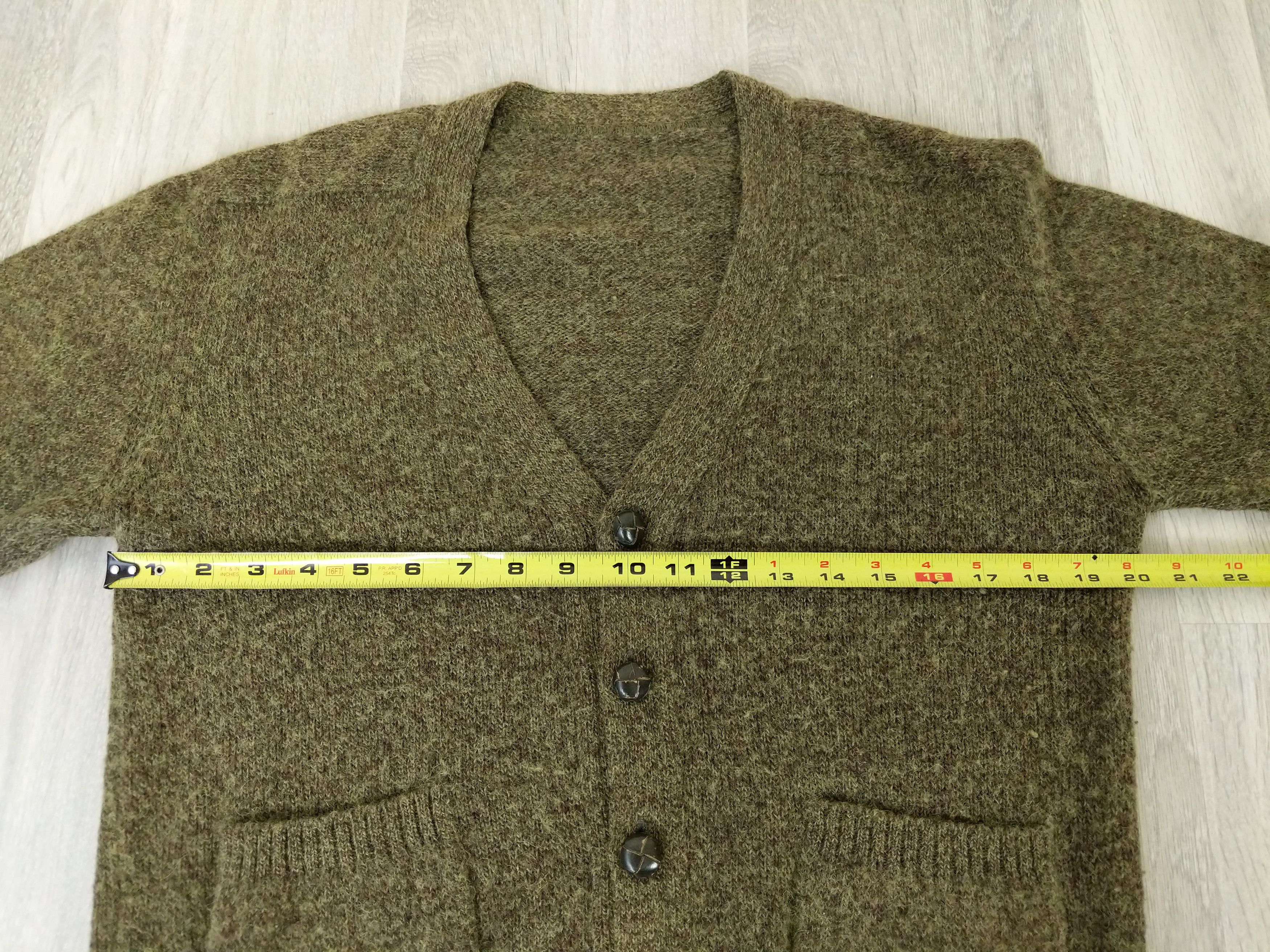 Vintage Vintage Rare Kurt Cobain Mohair Sweater 60s/70s Olive Green Size US M / EU 48-50 / 2 - 11 Thumbnail