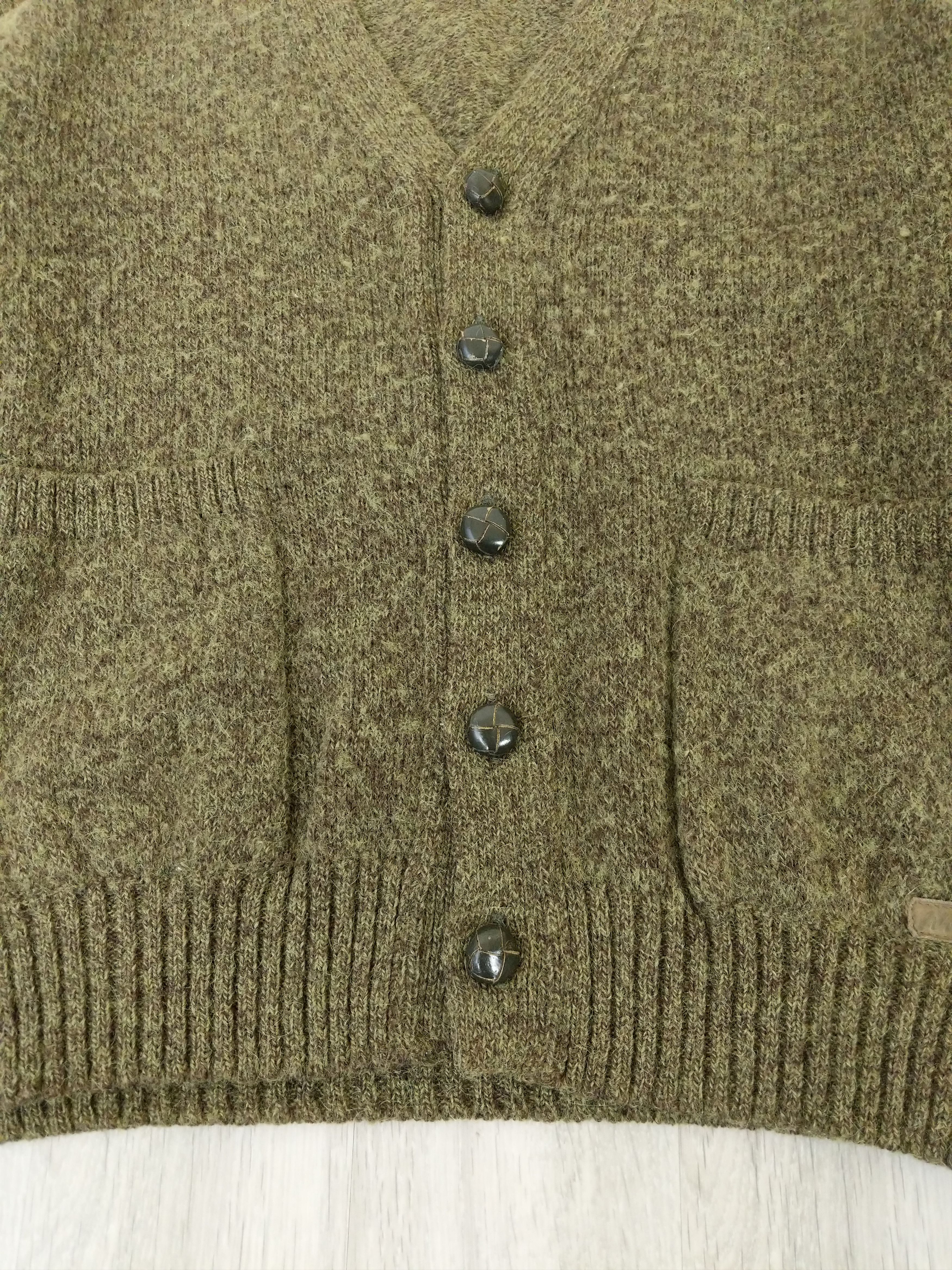Vintage Vintage Rare Kurt Cobain Mohair Sweater 60s/70s Olive Green Size US M / EU 48-50 / 2 - 6 Thumbnail