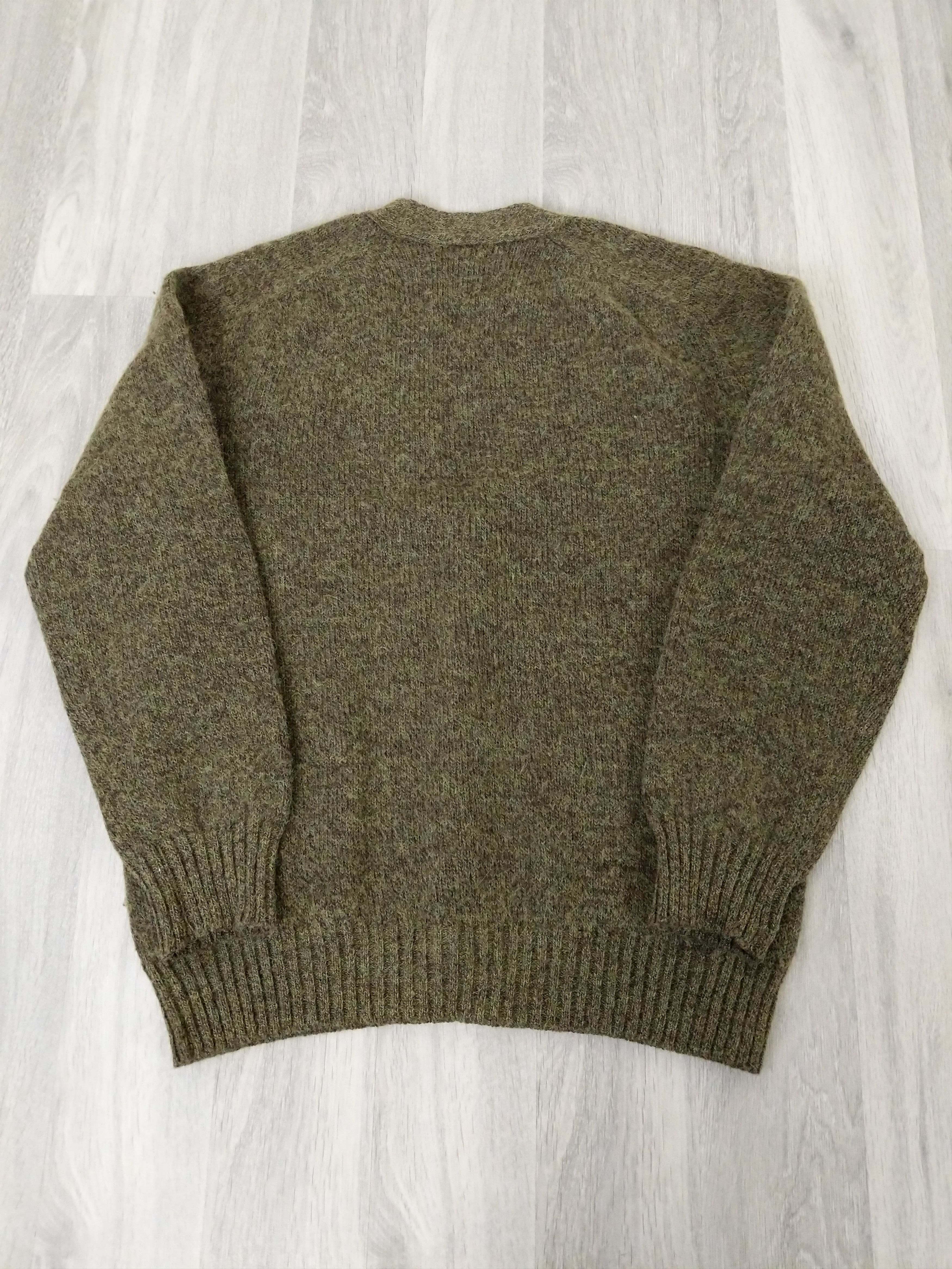 Vintage Vintage Rare Kurt Cobain Mohair Sweater 60s/70s Olive Green Size US M / EU 48-50 / 2 - 10 Thumbnail