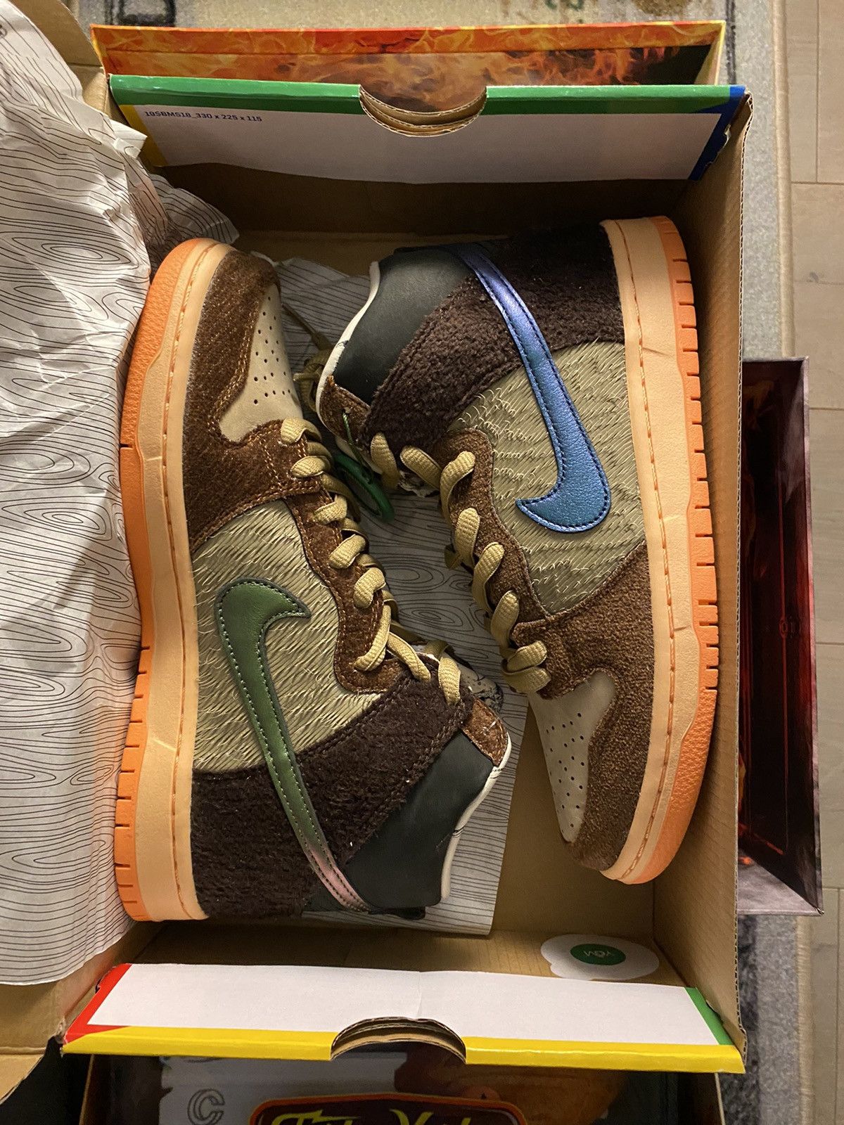 CNCPTS × Jordan Brand × Nike Nike SB Dunk High Concepts Turdunken (Special Box) Size US 7.5 / EU 40-41 - 2 Thumbnail
