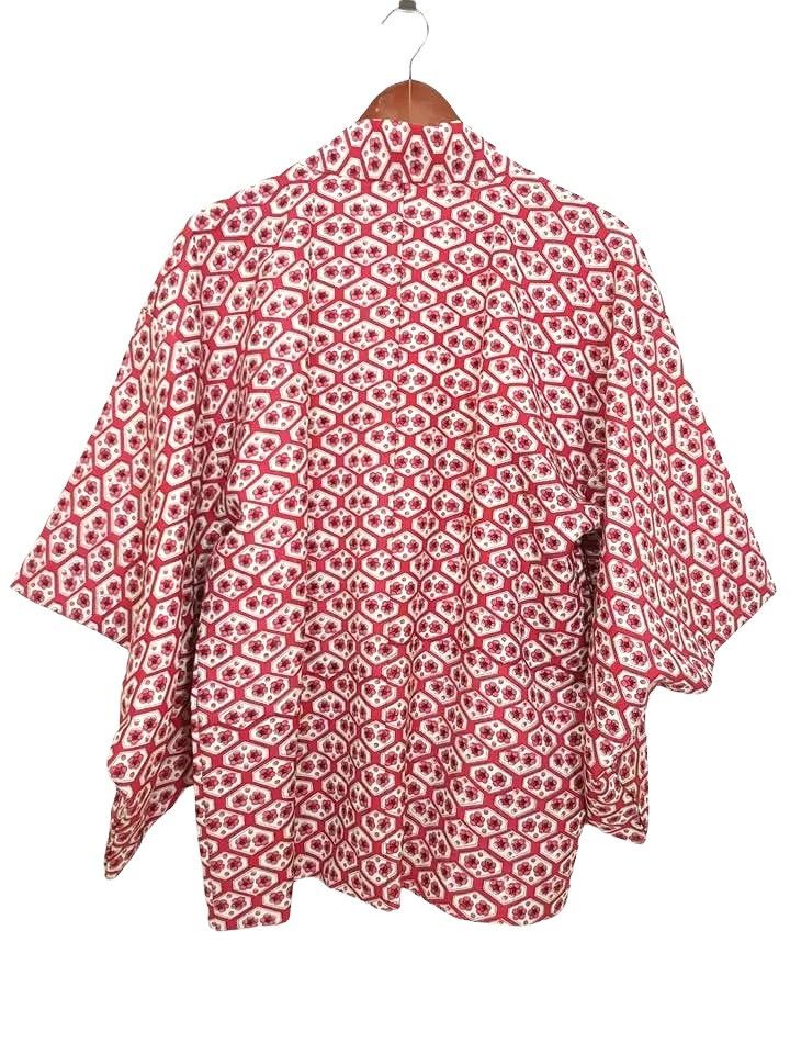 Other Awase Haori Floral Motif Illustration Noragi Kimono Jacket Size US M / EU 48-50 / 2 - 2 Thumbnail
