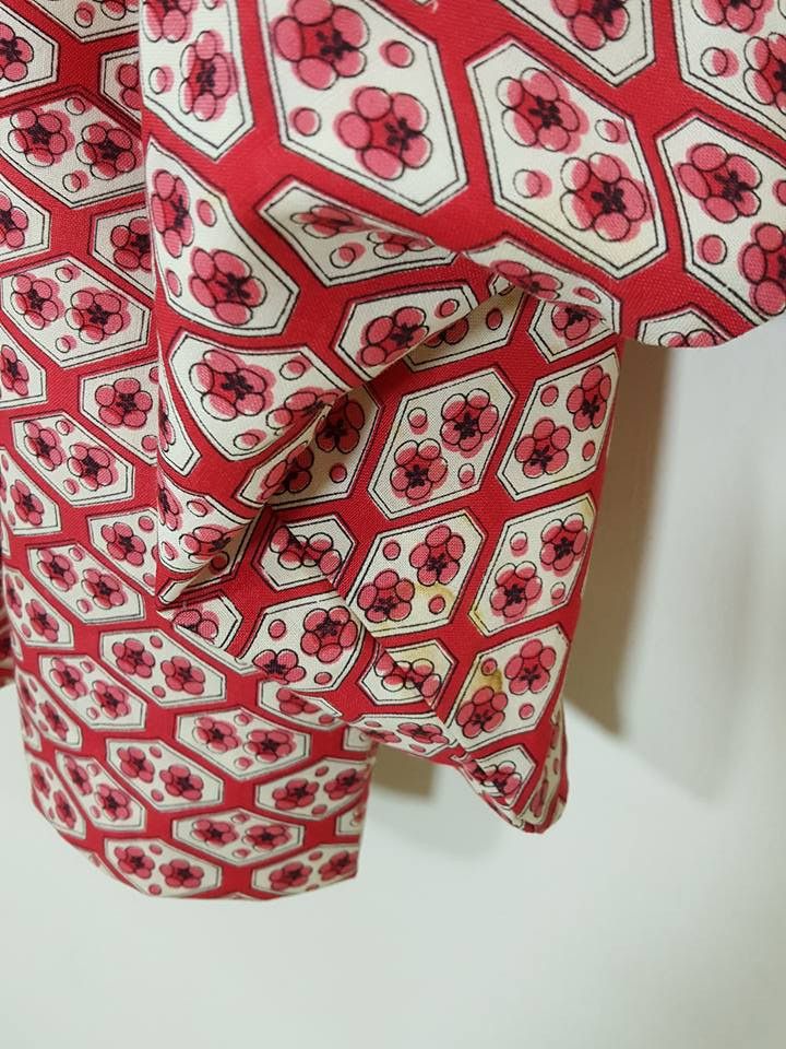 Other Awase Haori Floral Motif Illustration Noragi Kimono Jacket Size US M / EU 48-50 / 2 - 13 Thumbnail