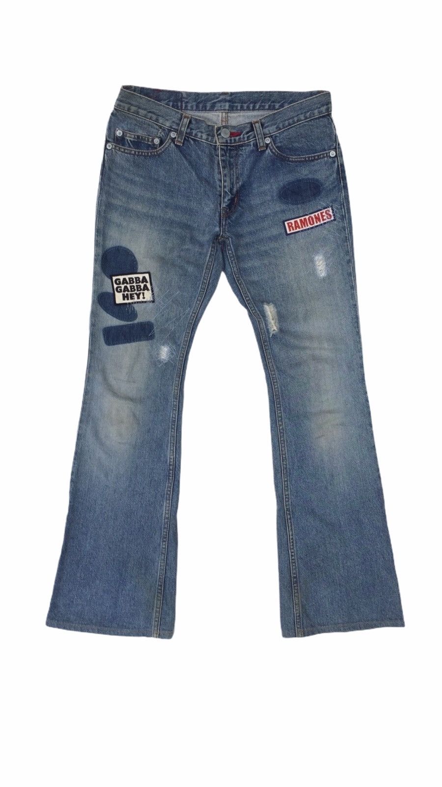 Hysteric Glamour × Japanese Brand Disstressed Hysteric Glamour X Ramones Denim Jeans Size US 28 / EU 44 - 3 Thumbnail