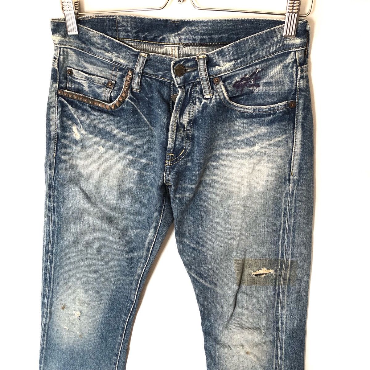 Hysteric Glamour Distressed Hysteric Glamour Selvedge Jeans Trousers Pants Size US 28 / EU 44 - 5 Thumbnail
