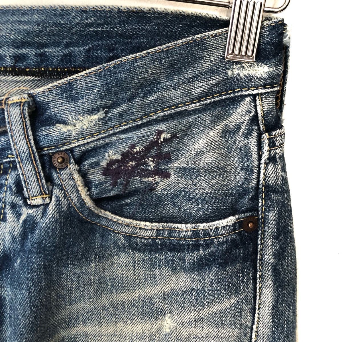 Hysteric Glamour Distressed Hysteric Glamour Selvedge Jeans Trousers Pants Size US 28 / EU 44 - 7 Thumbnail