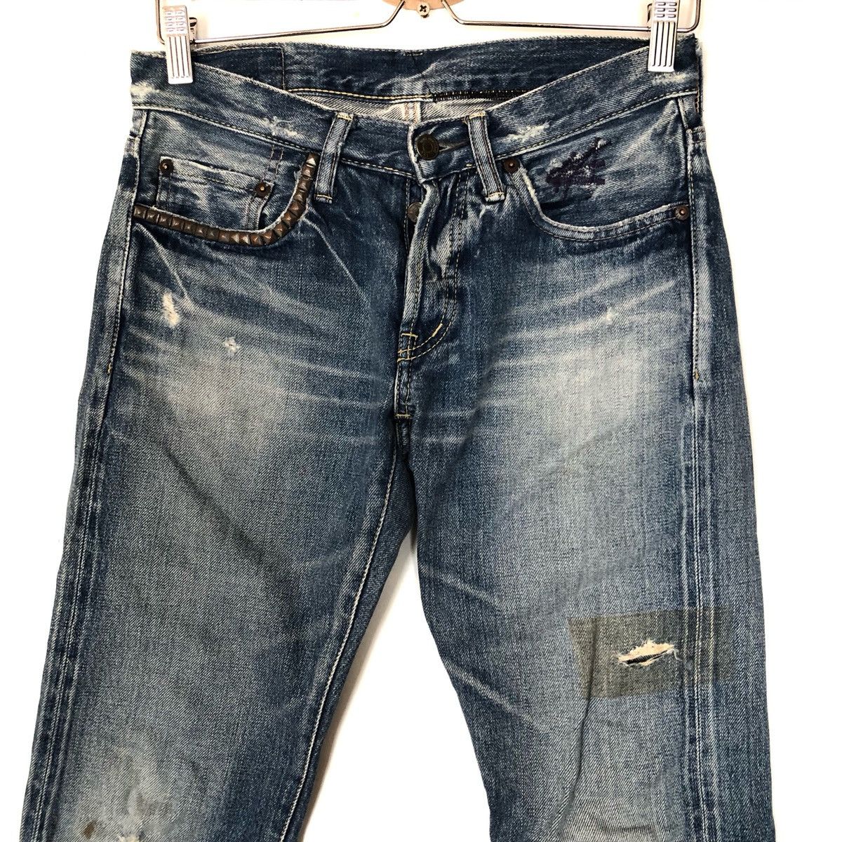 Hysteric Glamour Distressed Hysteric Glamour Selvedge Jeans Trousers Pants Size US 28 / EU 44 - 3 Thumbnail
