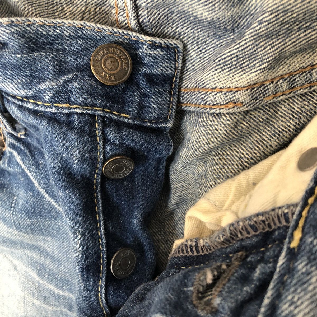 Hysteric Glamour Distressed Hysteric Glamour Selvedge Jeans Trousers Pants Size US 28 / EU 44 - 14 Thumbnail