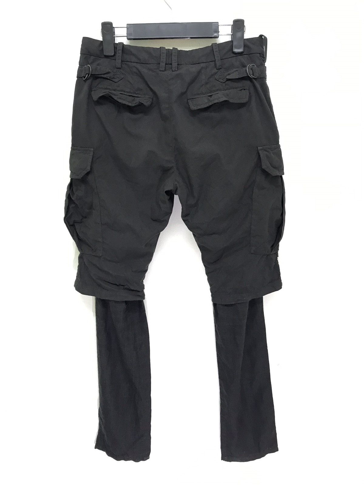 Japanese Brand 🧛‍♀️The Viridi-anne Cargo Layered Pant Goth Linen Inside Size US 29 - 5 Thumbnail