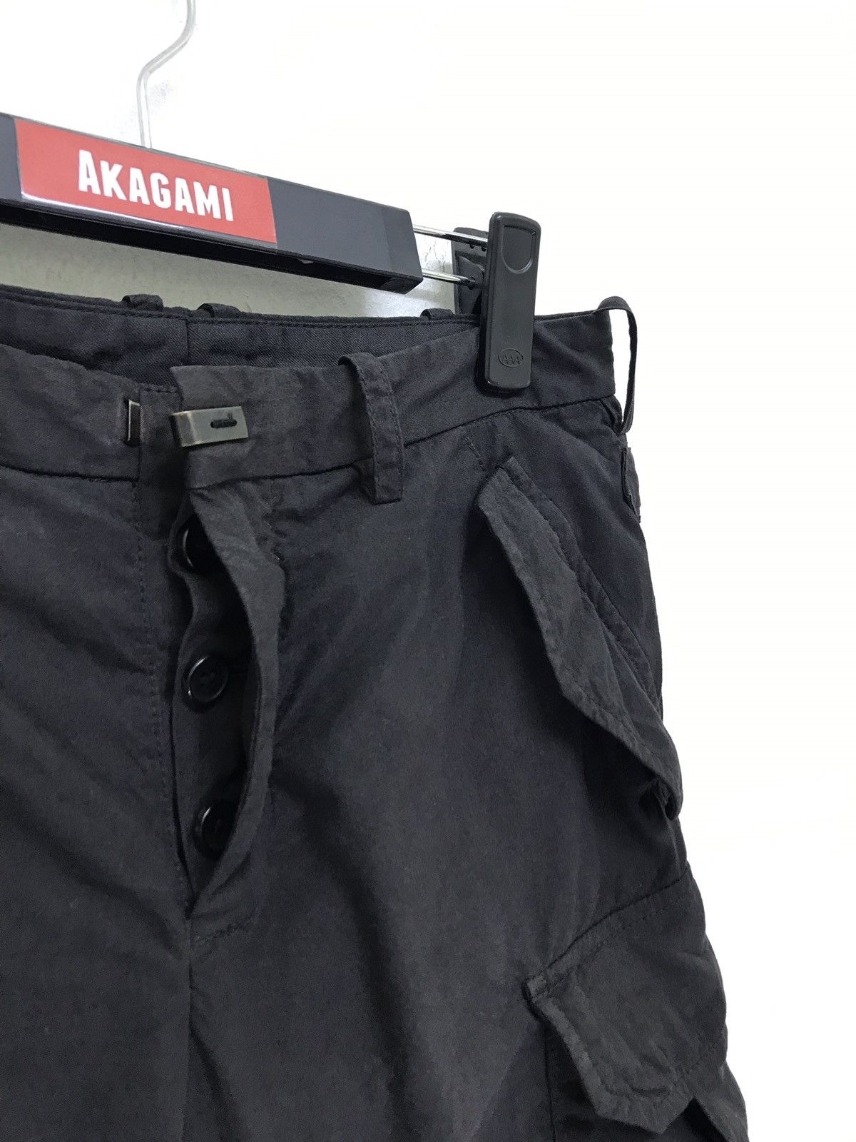 Japanese Brand 🧛‍♀️The Viridi-anne Cargo Layered Pant Goth Linen Inside Size US 29 - 4 Thumbnail