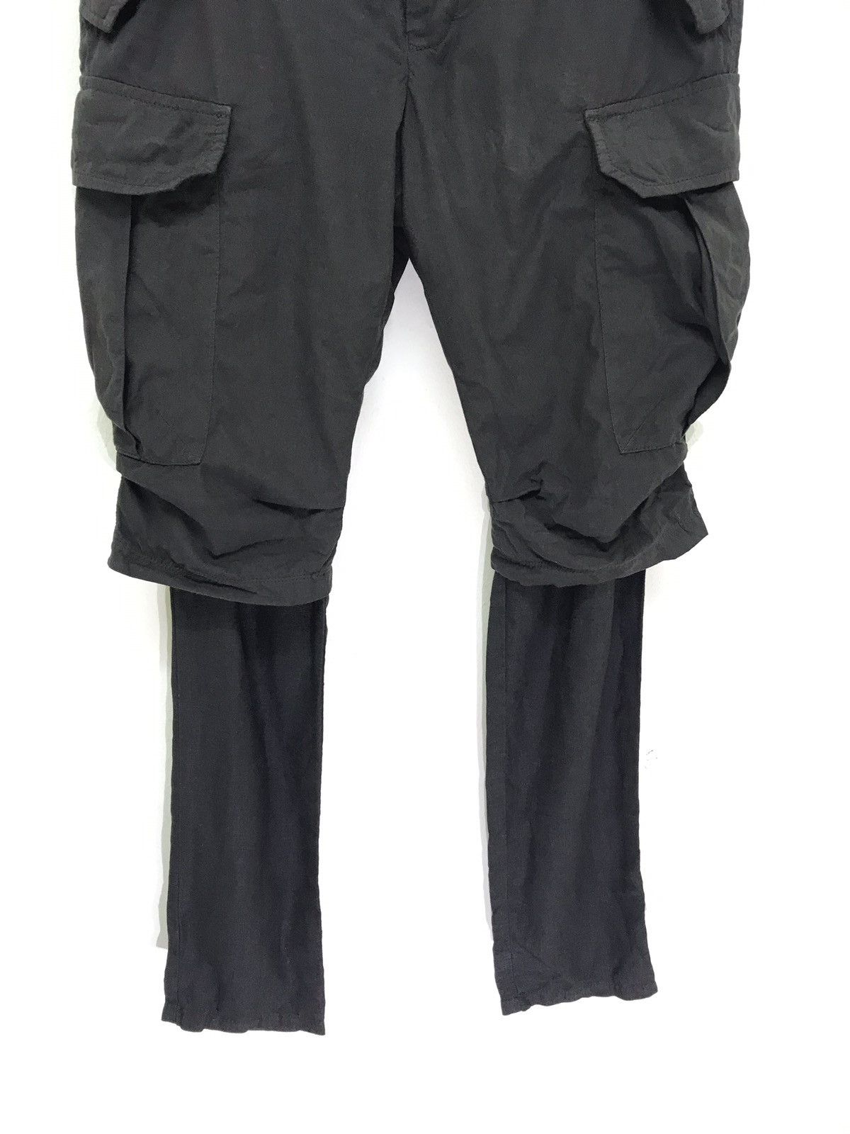 Japanese Brand 🧛‍♀️The Viridi-anne Cargo Layered Pant Goth Linen Inside Size US 29 - 2 Thumbnail