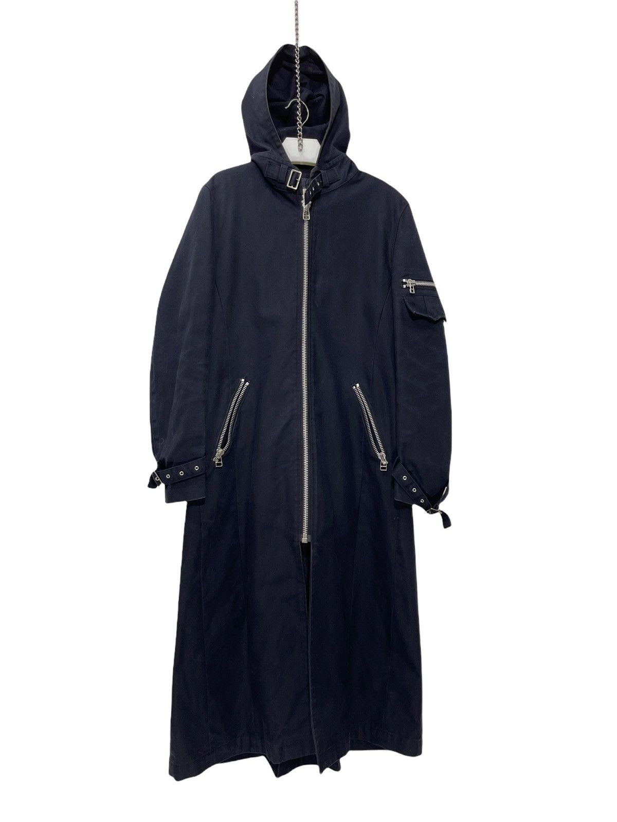 Japanese Brand Six Sin Sadism Long Thick Slim Parka Hoodie Goth 10🟩 Size US M / EU 48-50 / 2 - 1 Thumbnail