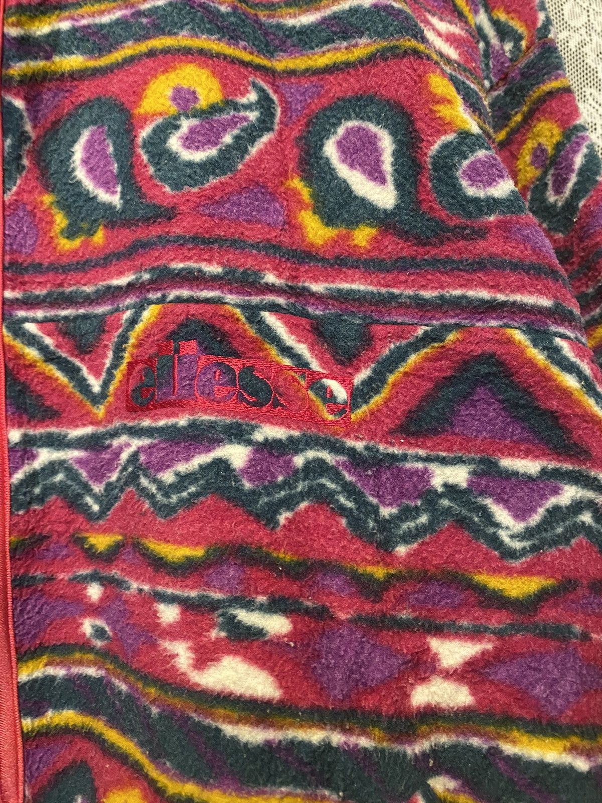 Ellesse 90's Striking Paisley Ellesse Fleece Vintage Jacket Size US L / EU 52-54 / 3 - 5 Thumbnail