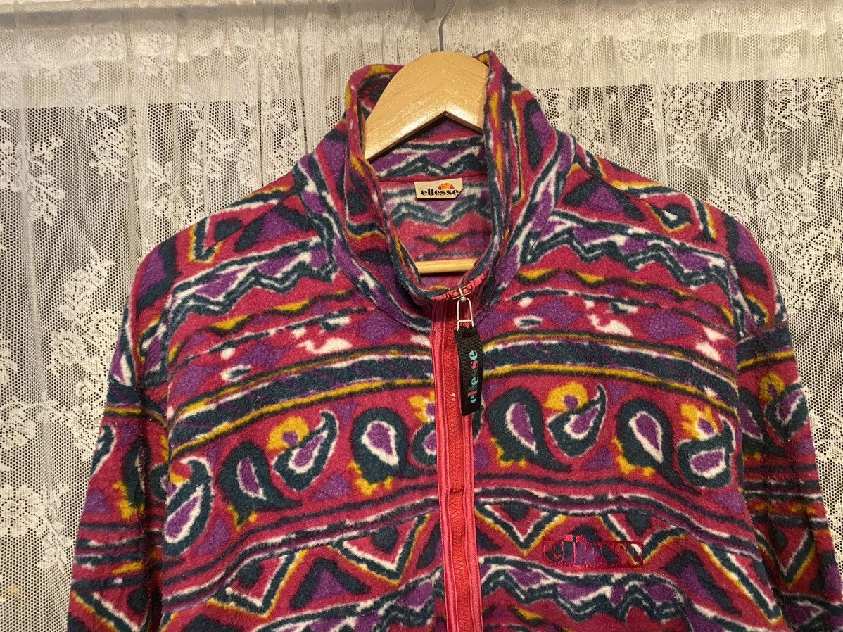 Ellesse 90's Striking Paisley Ellesse Fleece Vintage Jacket Size US L / EU 52-54 / 3 - 4 Thumbnail