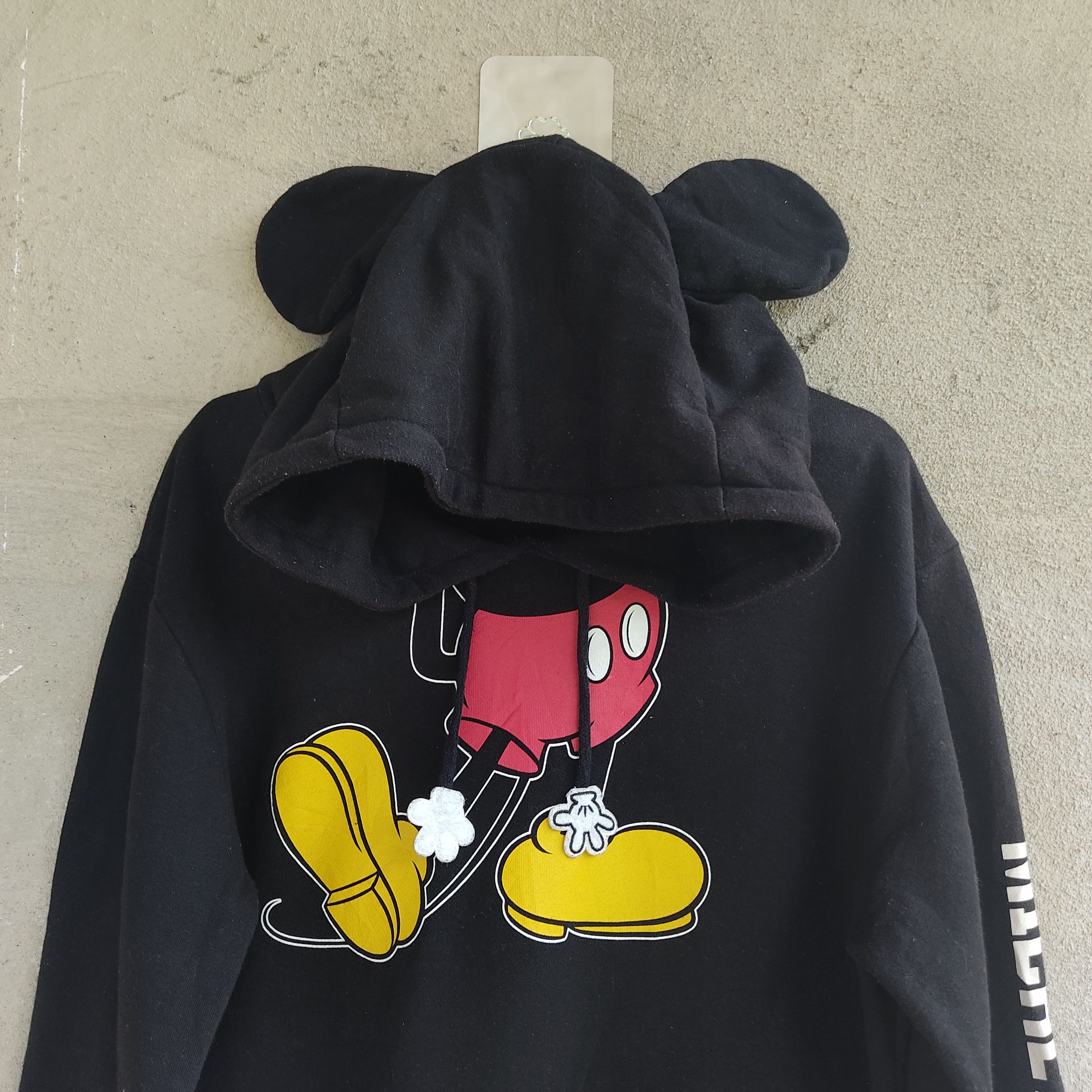 Disney × Japanese Brand × Mickey Mouse Mickey's Mouse With Ears Black Hoodie Size US M / EU 48-50 / 2 - 5 Thumbnail