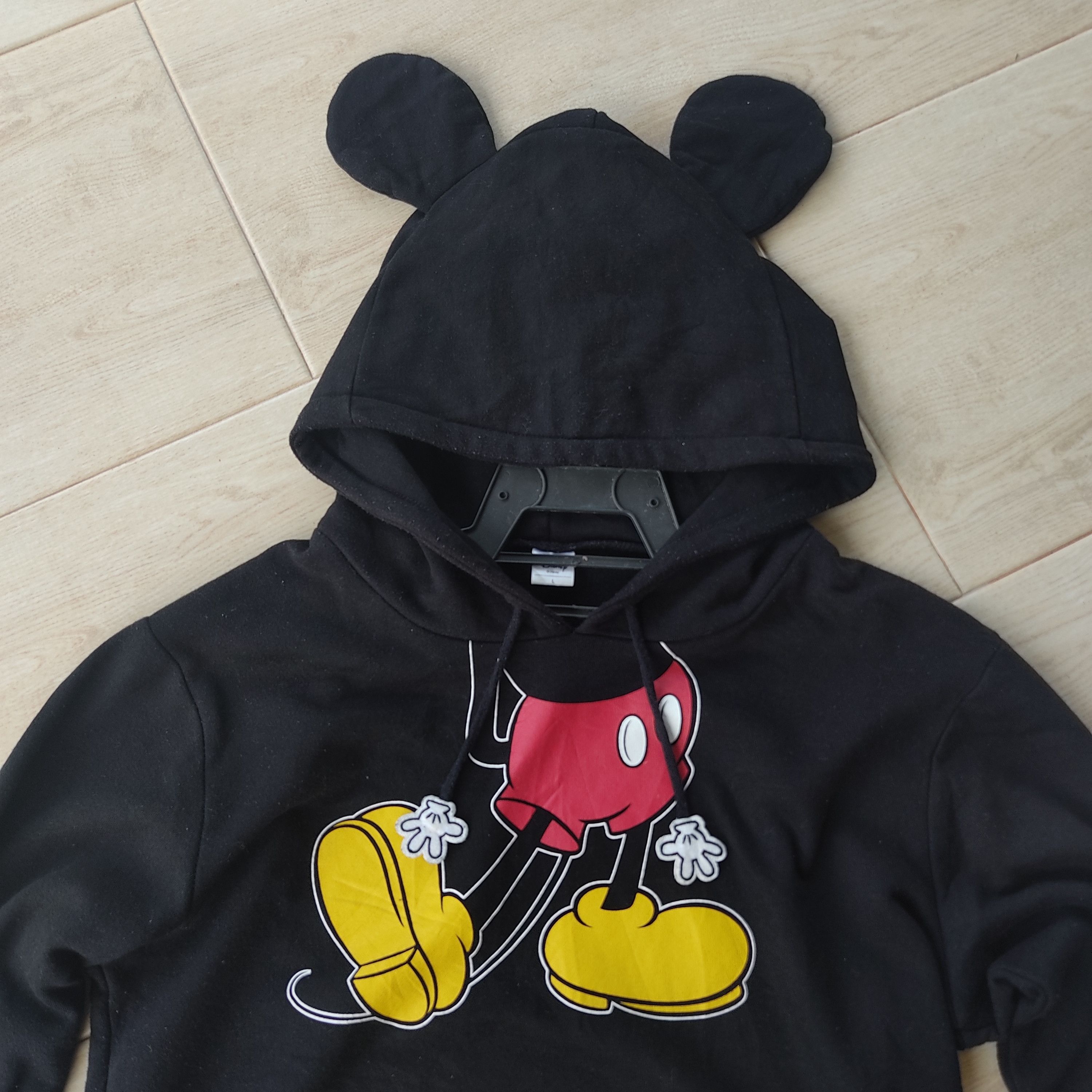 Disney × Japanese Brand × Mickey Mouse Mickey's Mouse With Ears Black Hoodie Size US M / EU 48-50 / 2 - 3 Thumbnail