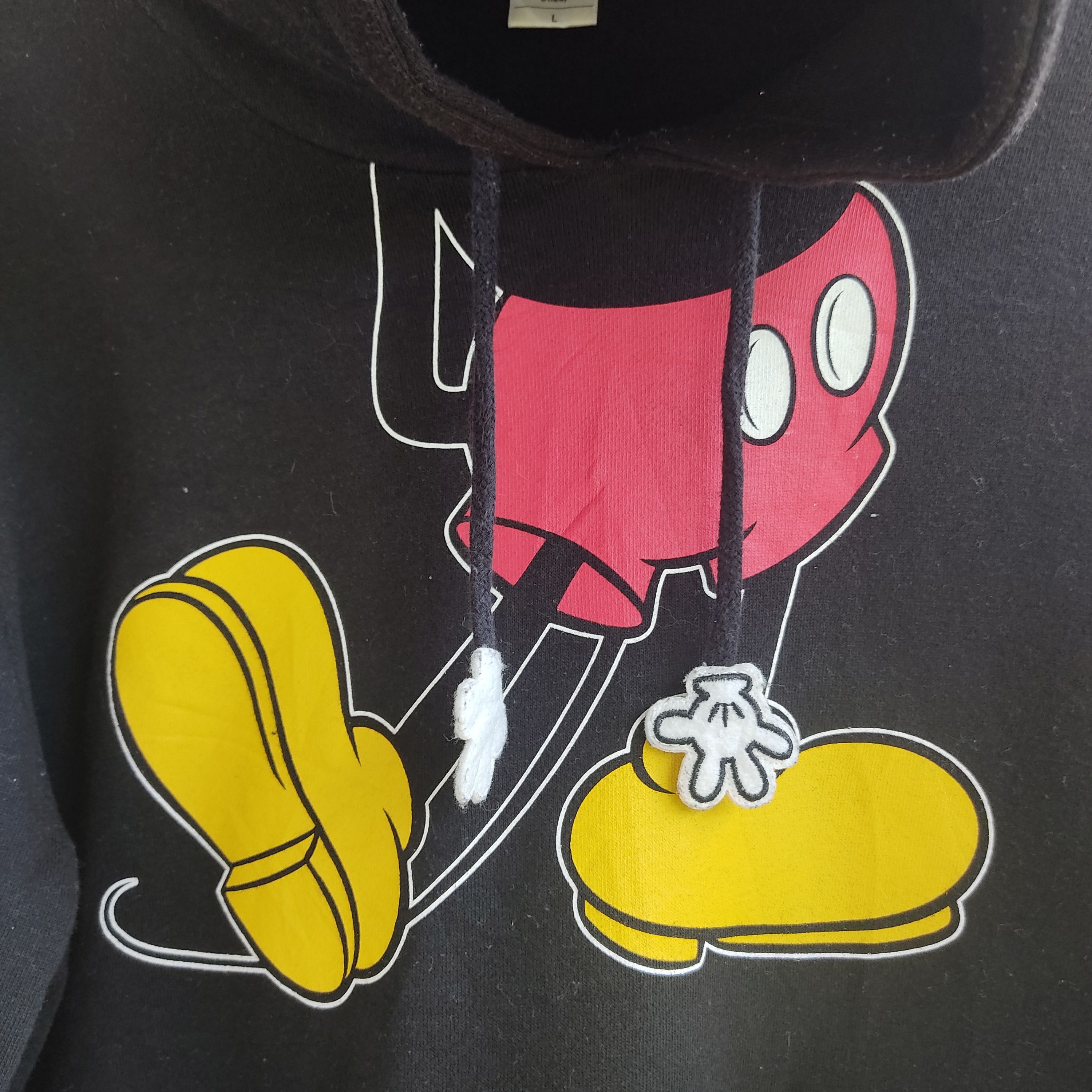 Disney × Japanese Brand × Mickey Mouse Mickey's Mouse With Ears Black Hoodie Size US M / EU 48-50 / 2 - 8 Thumbnail
