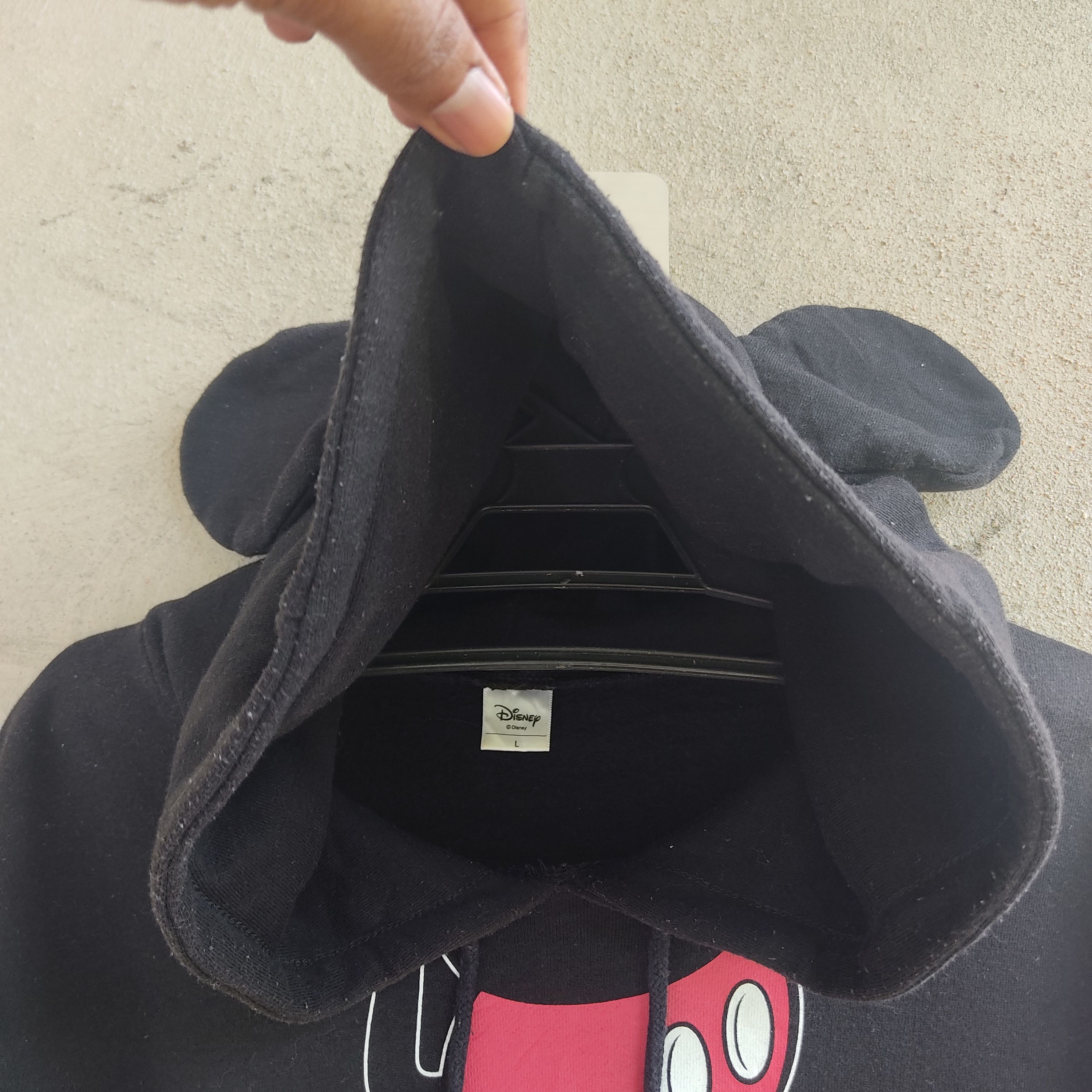 Disney × Japanese Brand × Mickey Mouse Mickey's Mouse With Ears Black Hoodie Size US M / EU 48-50 / 2 - 7 Thumbnail