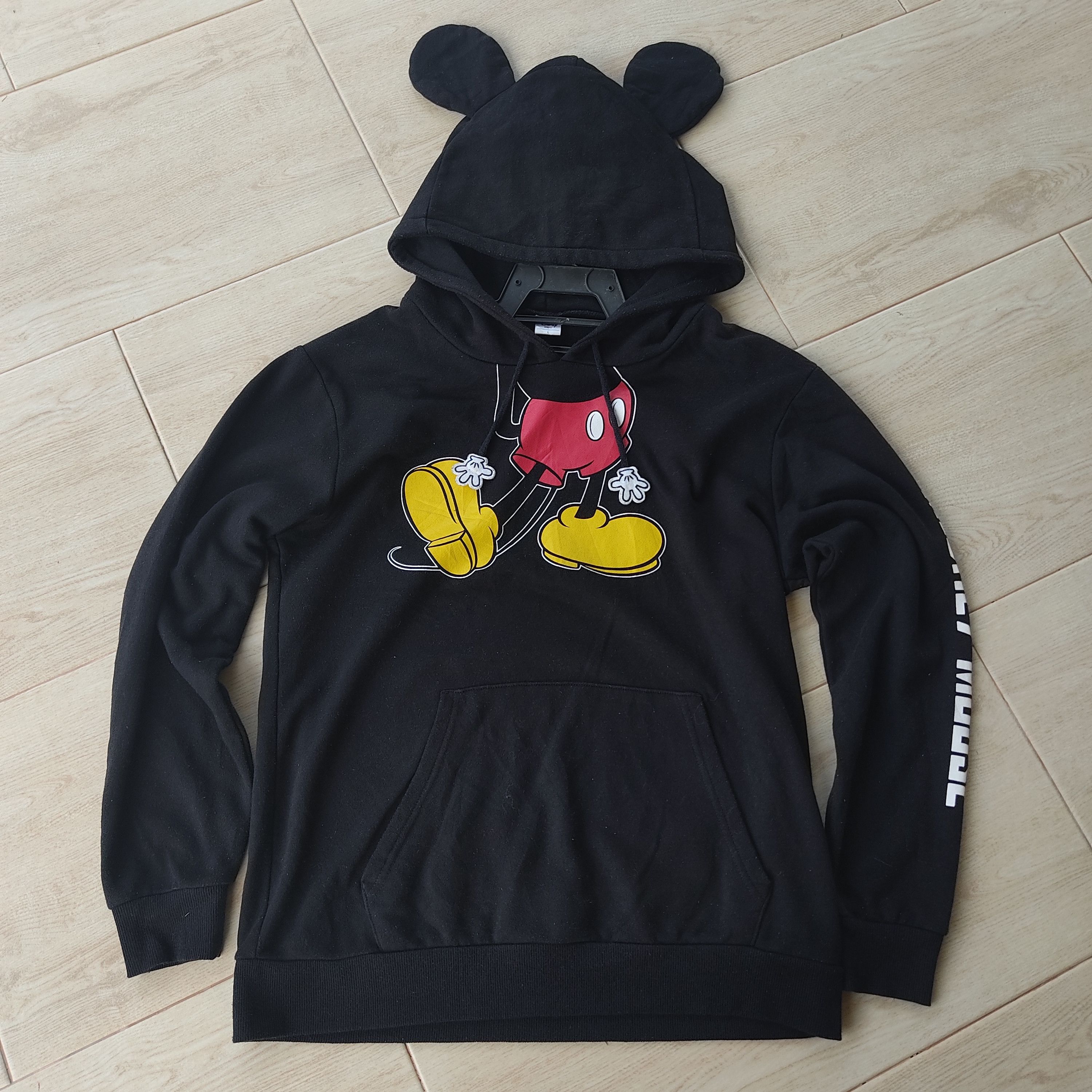 Disney × Japanese Brand × Mickey Mouse Mickey's Mouse With Ears Black Hoodie Size US M / EU 48-50 / 2 - 2 Thumbnail