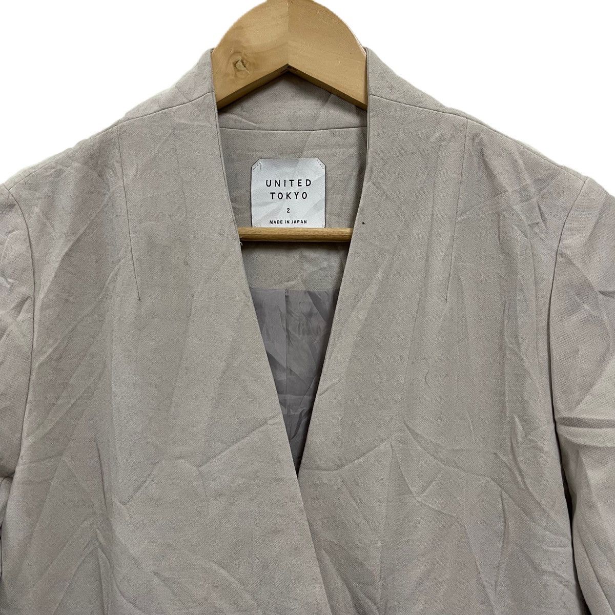 If Six Was Nine UNITED TOKYO japan Collarless long coat Size M / US 6-8 / IT 42-44 - 2 Thumbnail