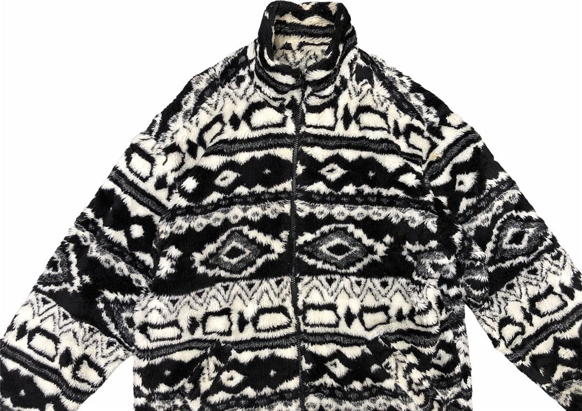 Japanese Brand Good Mind Navajo Design Fleece Jacket Size US M / EU 48-50 / 2 - 3 Thumbnail