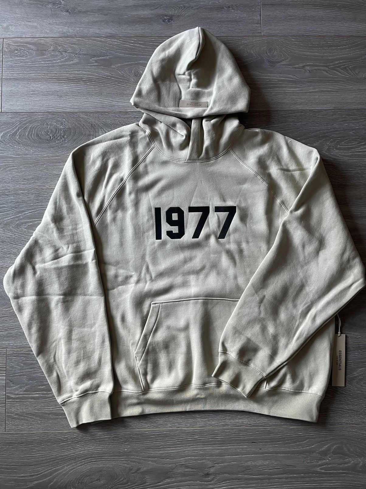 image of Essentials 1977 Wheat Hoodie, Men's (Size Large)