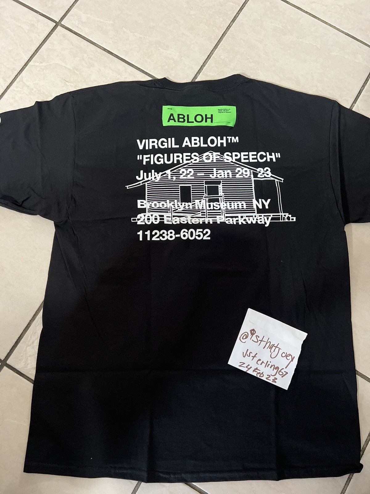 Virgil Abloh Gymnastics Figures of Speech Tee sz XL