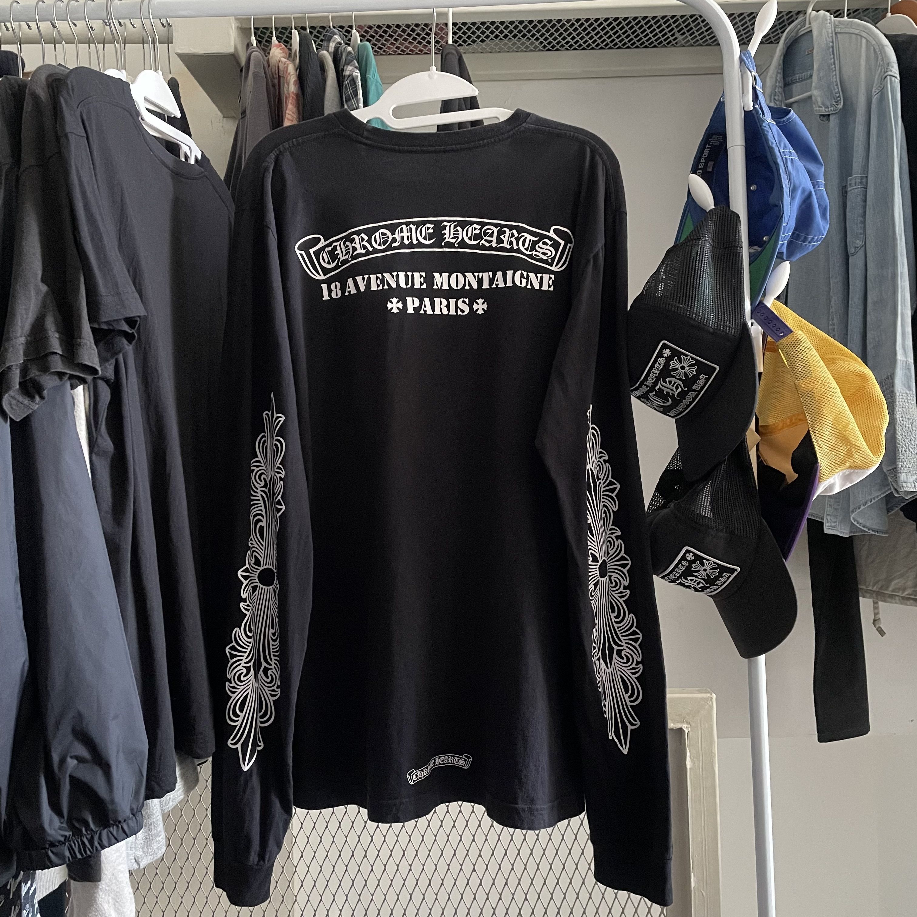 Chrome Hearts Chrome Hearts 18 Avenue Montaigne Paris Longsleeve 
