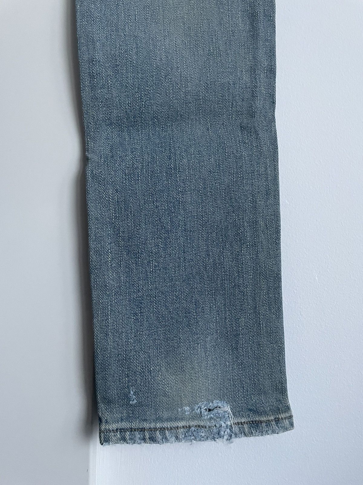 Hedi Slimane × Saint Laurent Paris × Yves Saint Laurent Super RARE Saint Laurent by Hedi Slimane Trash Crash Denim Size US 28 / EU 44 - 20 Thumbnail
