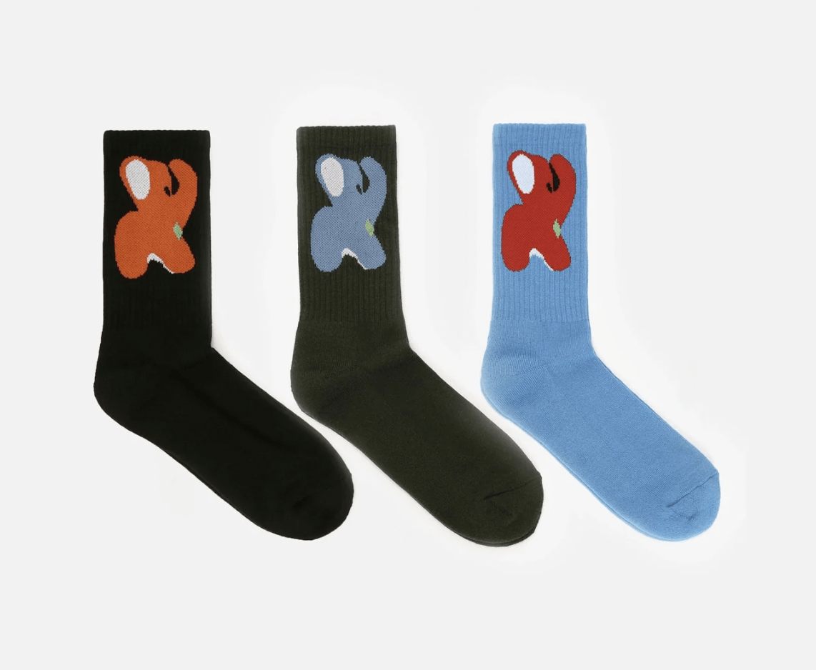 JW Anderson J.W. Anderson Elephant Sock 3 Pack Size ONE SIZE - 1 Thumbnail
