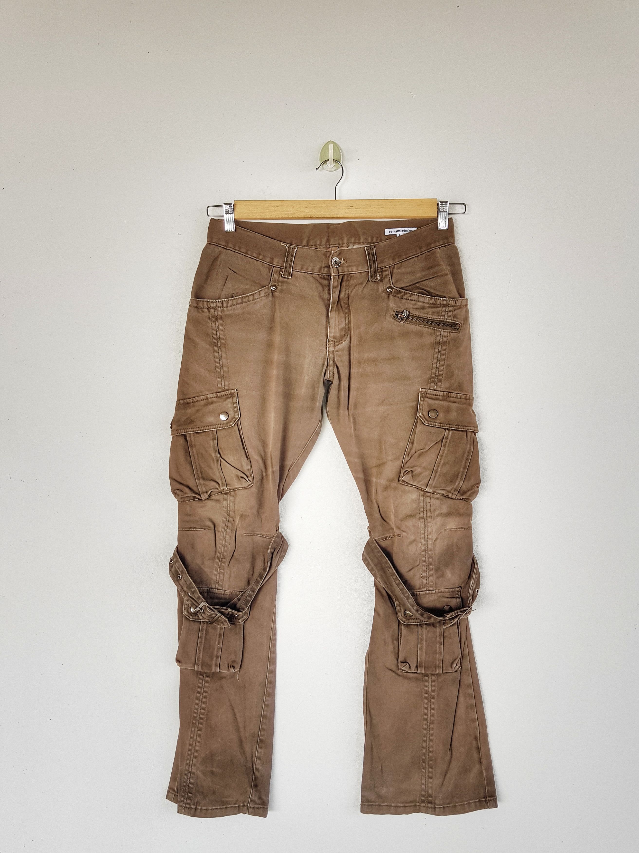 If Six Was Nine × Japanese Brand × Vintage Vintage Japanese Cargo Pants Bondage Multi Pocket Trousers Size US 32 / EU 48 - 1 Thumbnail