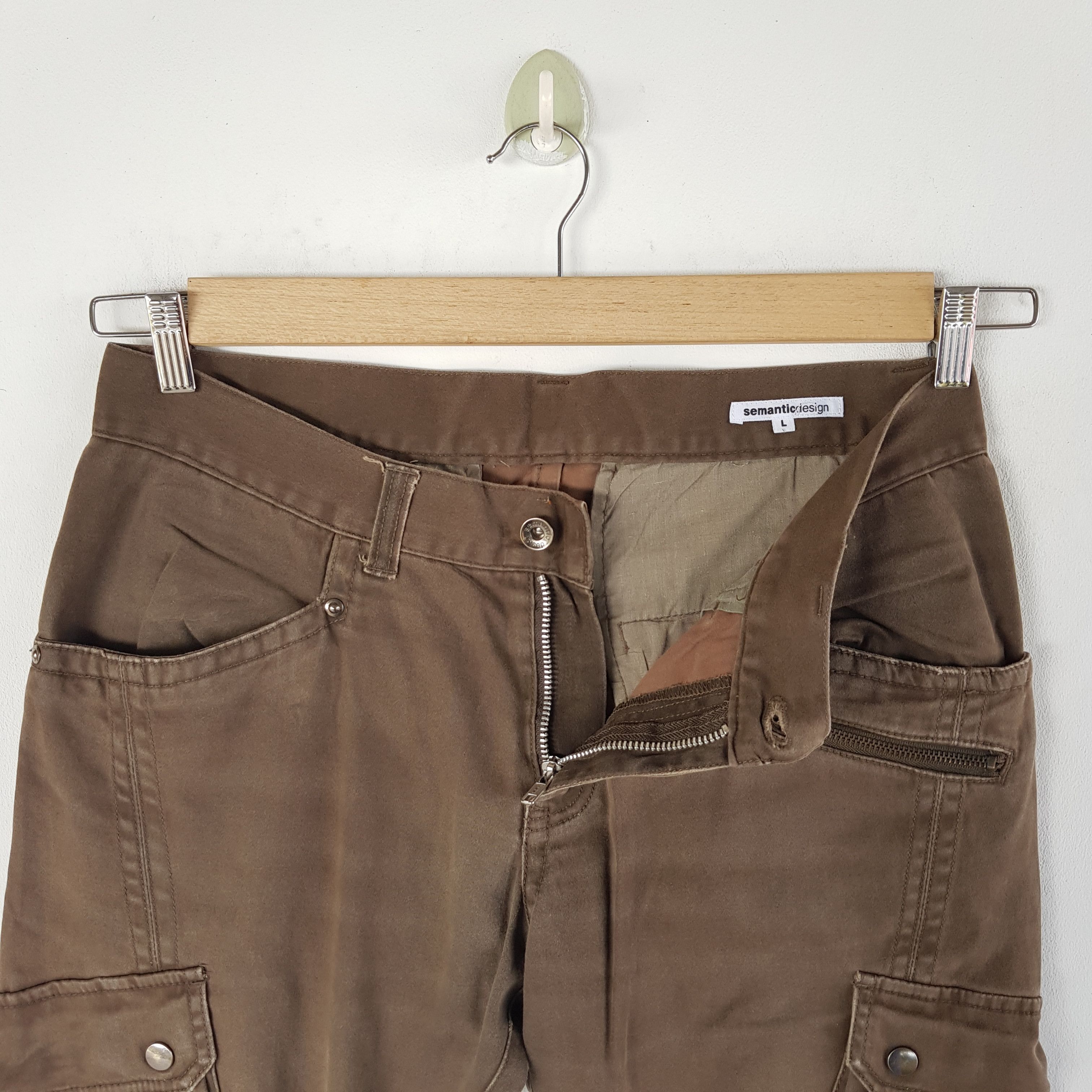 If Six Was Nine × Japanese Brand × Vintage Vintage Japanese Cargo Pants Bondage Multi Pocket Trousers Size US 32 / EU 48 - 8 Thumbnail