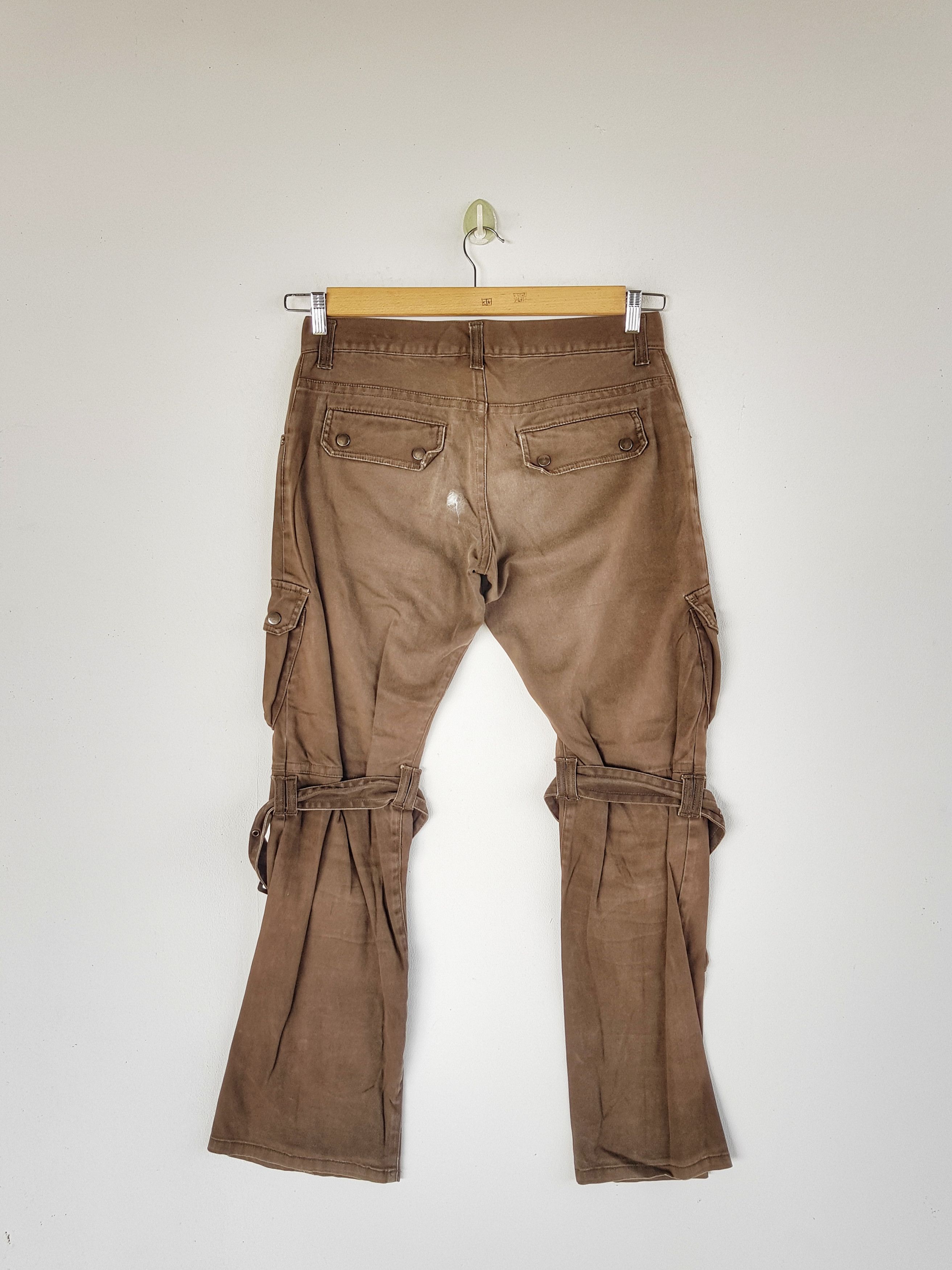 If Six Was Nine × Japanese Brand × Vintage Vintage Japanese Cargo Pants Bondage Multi Pocket Trousers Size US 32 / EU 48 - 2 Thumbnail