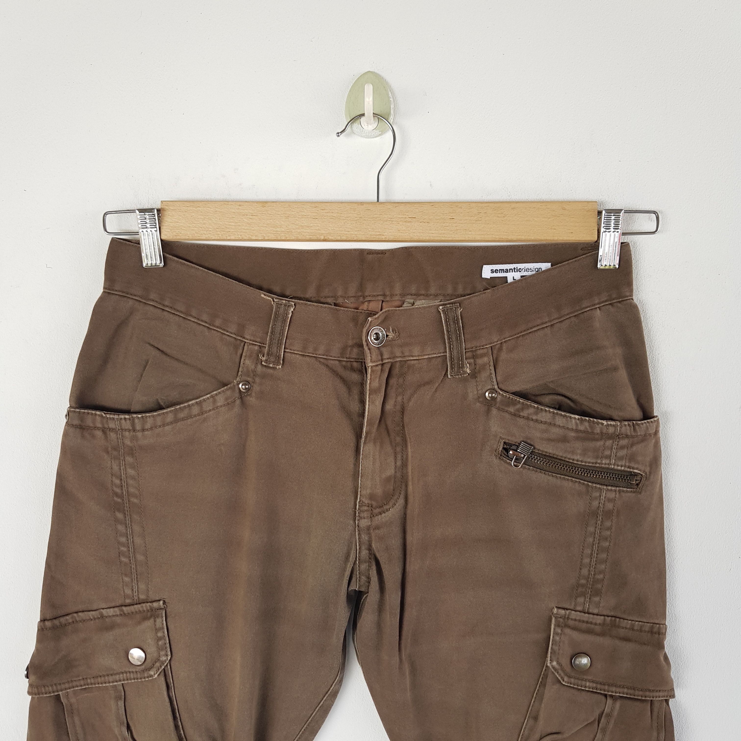 If Six Was Nine × Japanese Brand × Vintage Vintage Japanese Cargo Pants Bondage Multi Pocket Trousers Size US 32 / EU 48 - 5 Thumbnail