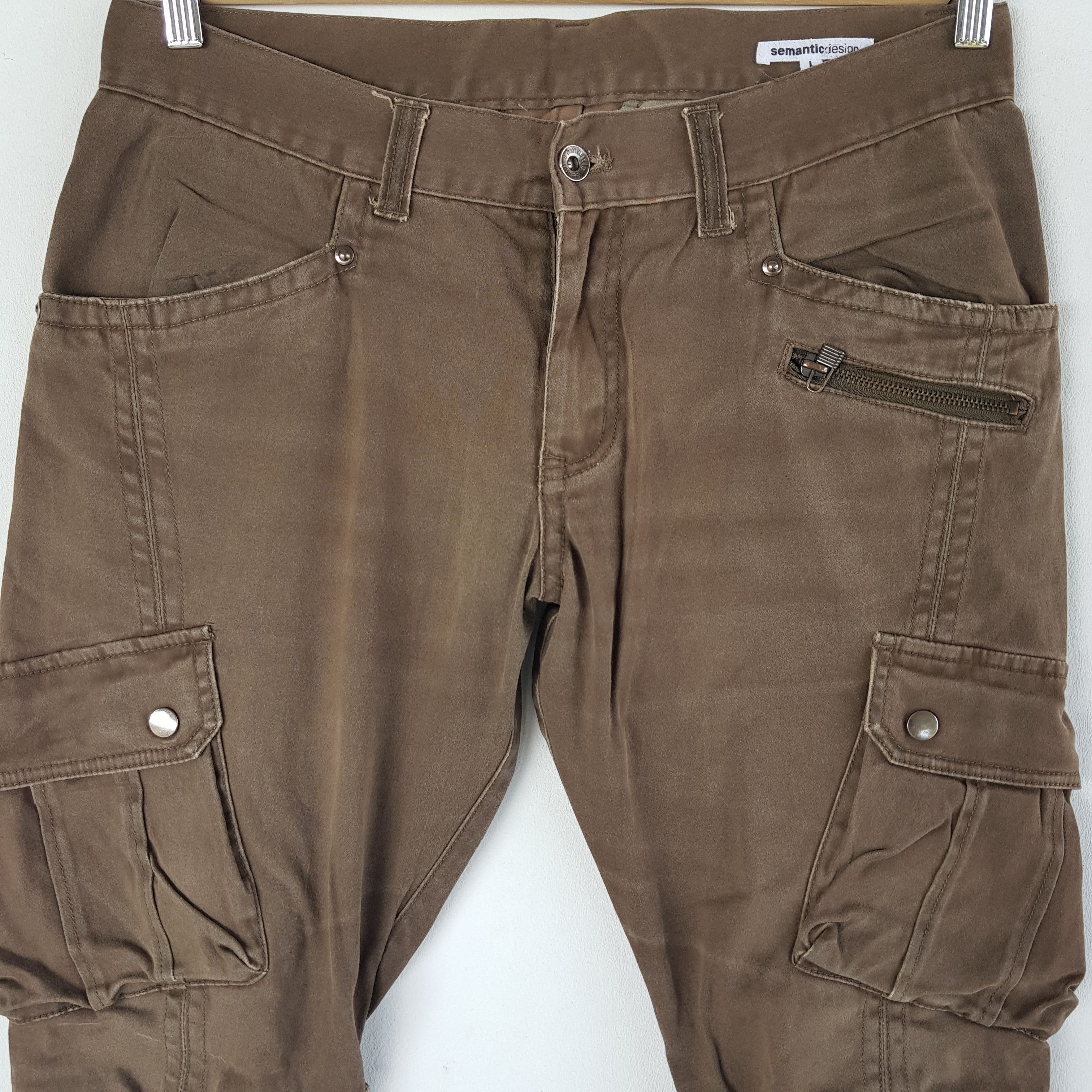 If Six Was Nine × Japanese Brand × Vintage Vintage Japanese Cargo Pants Bondage Multi Pocket Trousers Size US 32 / EU 48 - 3 Thumbnail