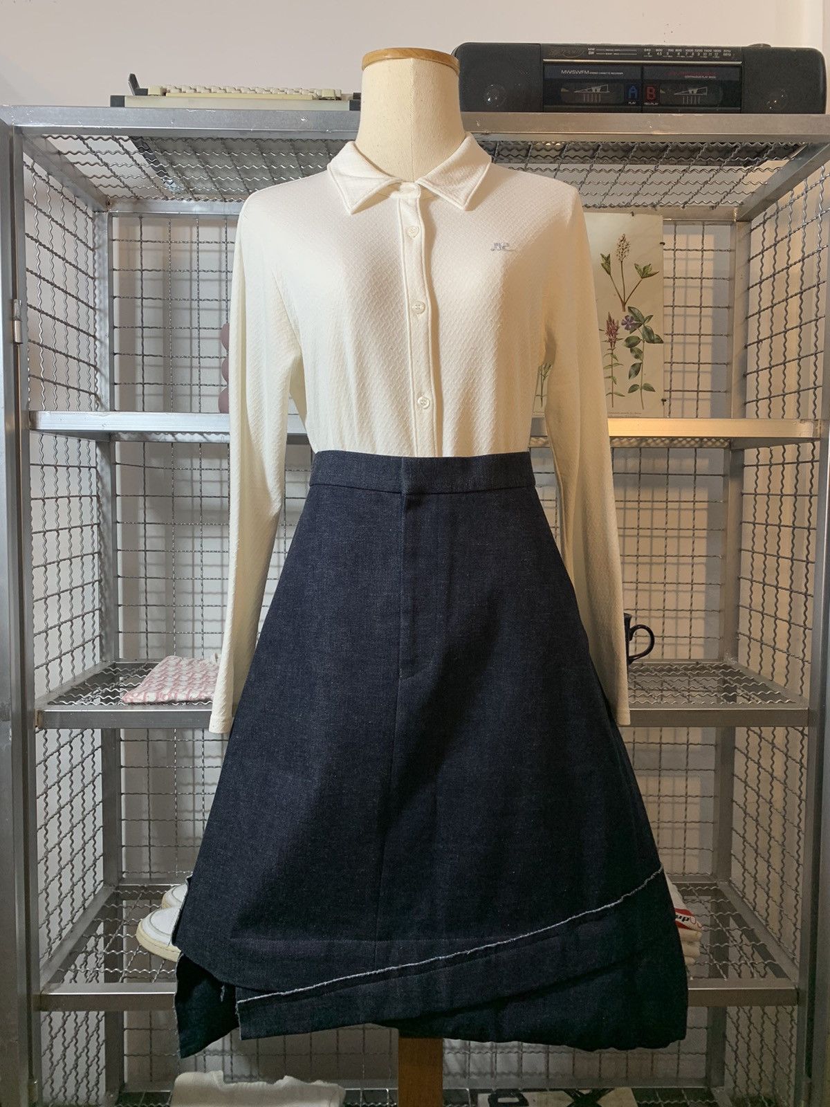 Comme des Garcons Comme des Garcons Deconstructed skirt Size 33" - 3 Thumbnail