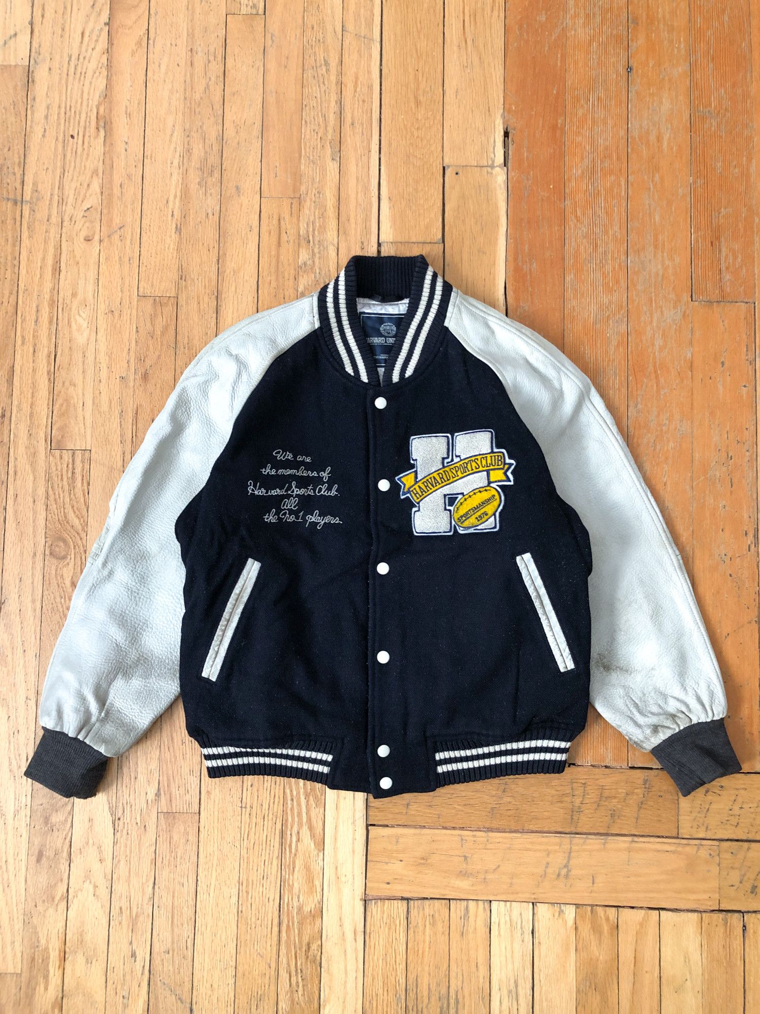 Harvard university varsity jacket best sale