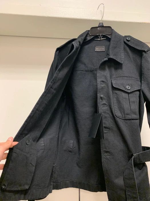 Saint Laurent Paris Black Multi Pocket Outerwear with Belt Size US L / EU 52-54 / 3 - 7 Thumbnail