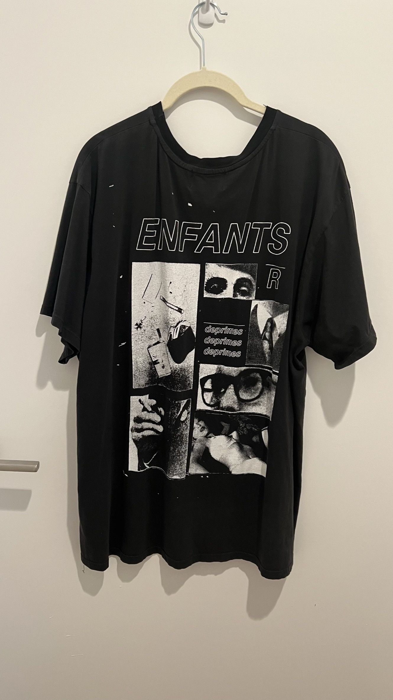 ENFANTS RICHES DÉPRIMÉS erd ブラックTシャツ Enfants Riches Deprimes Mens ERD Records T Shirt Size Medium