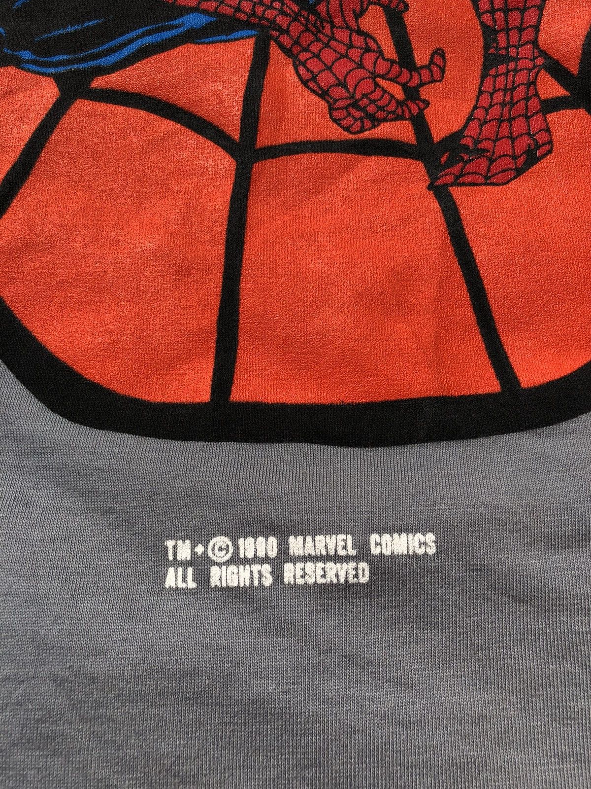 DC Comics Vintage 1990 Spider Man Marvel Gray Tee (Silver Surfer) Size US XL / EU 56 / 4 - 6 Thumbnail